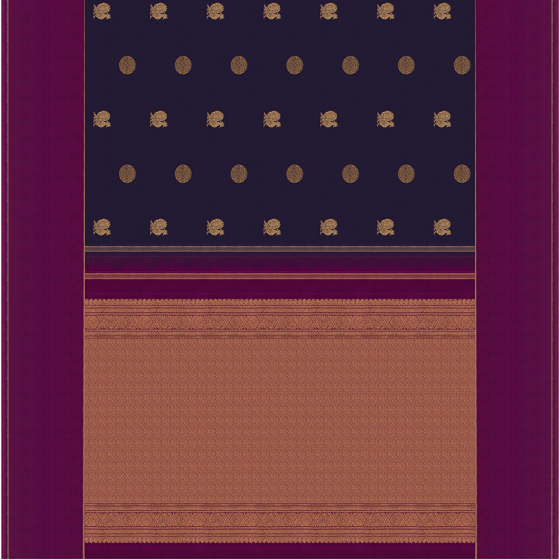 Kanakavalli Kanjivaram Silk Sari 23-599-HS001-11174 - Full View