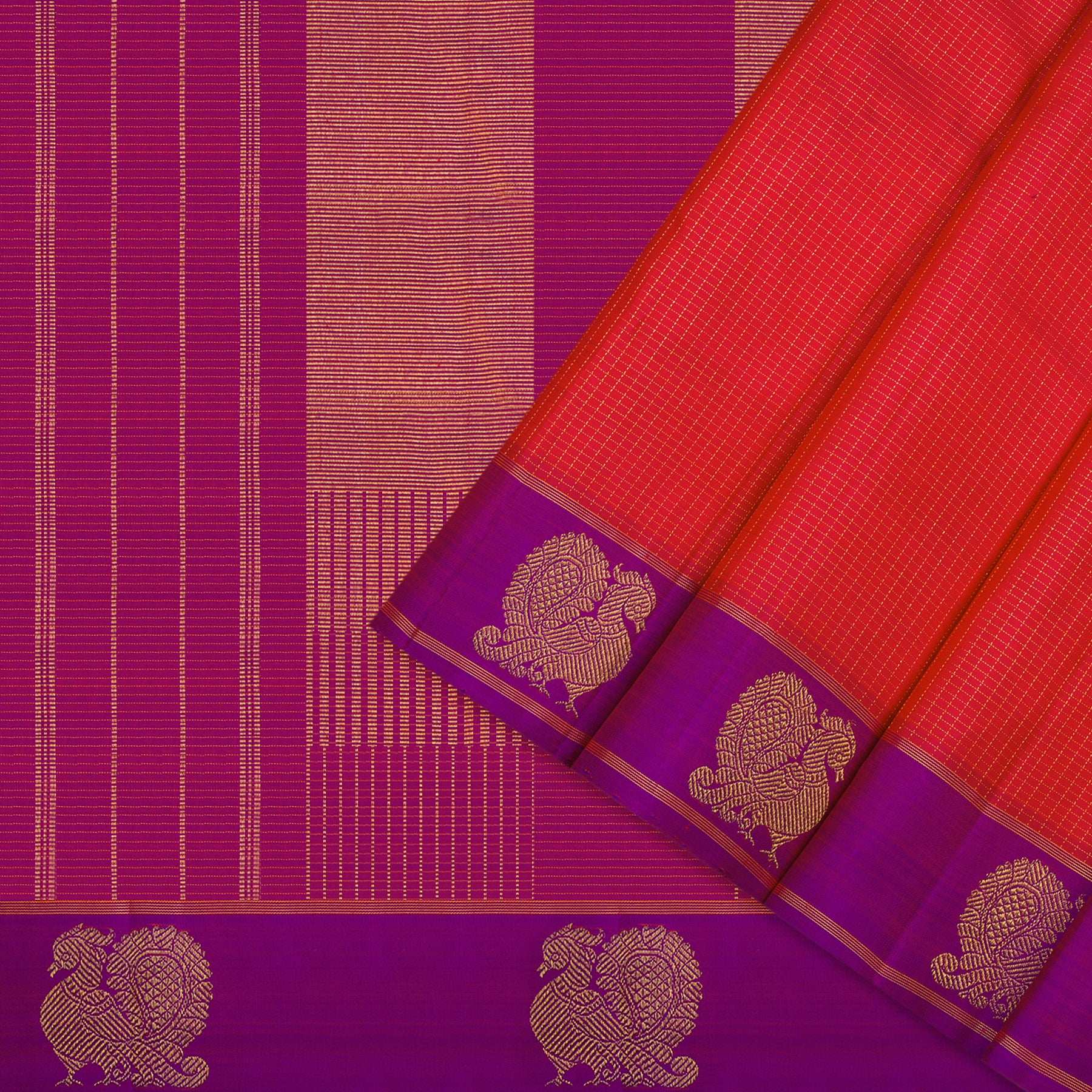 Kanakavalli Kanjivaram Silk Sari 23-599-HS001-11178 - Cover View