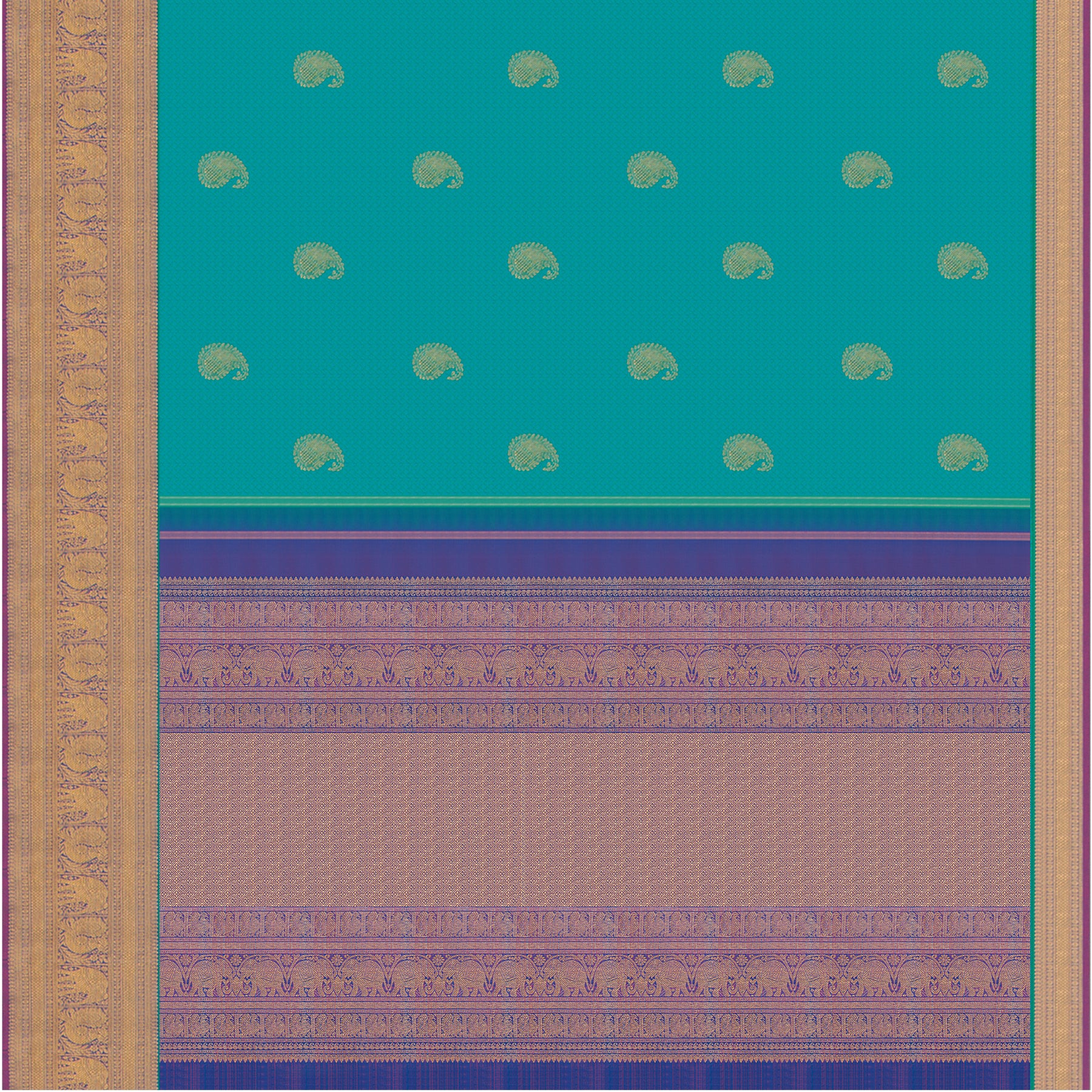 Kanakavalli Kanjivaram Silk Sari 23-599-HS001-11233 - Full View