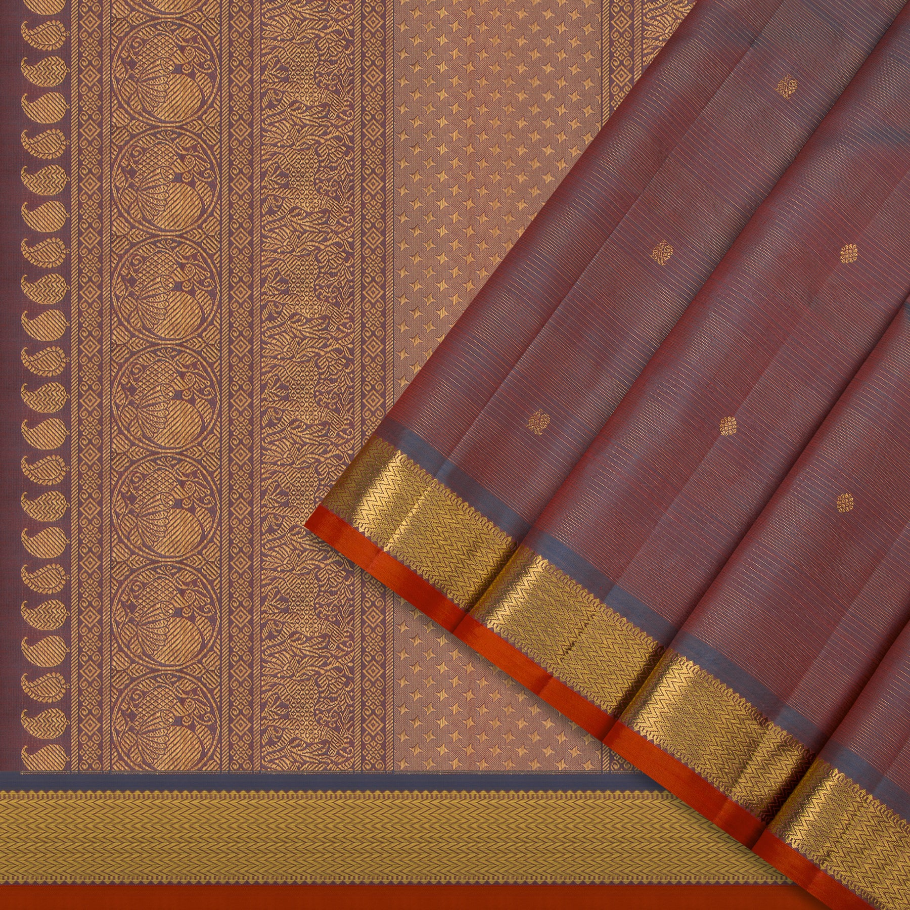 Kanakavalli Kanjivaram Silk Sari 23-599-HS001-11240 - Cover View