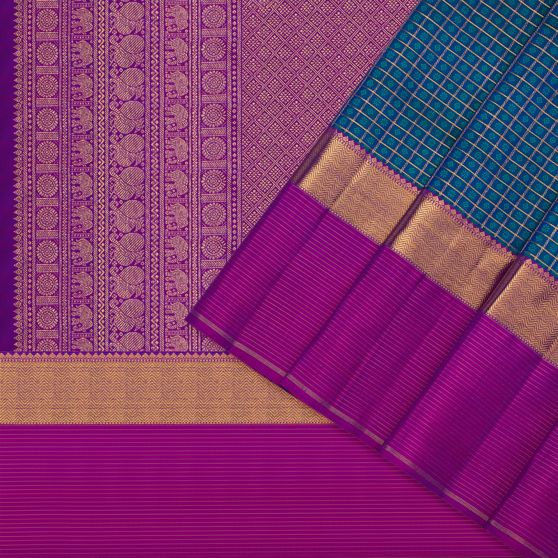 Kanakavalli Kanjivaram Silk Sari 23-599-HS001-11265 - Cover View
