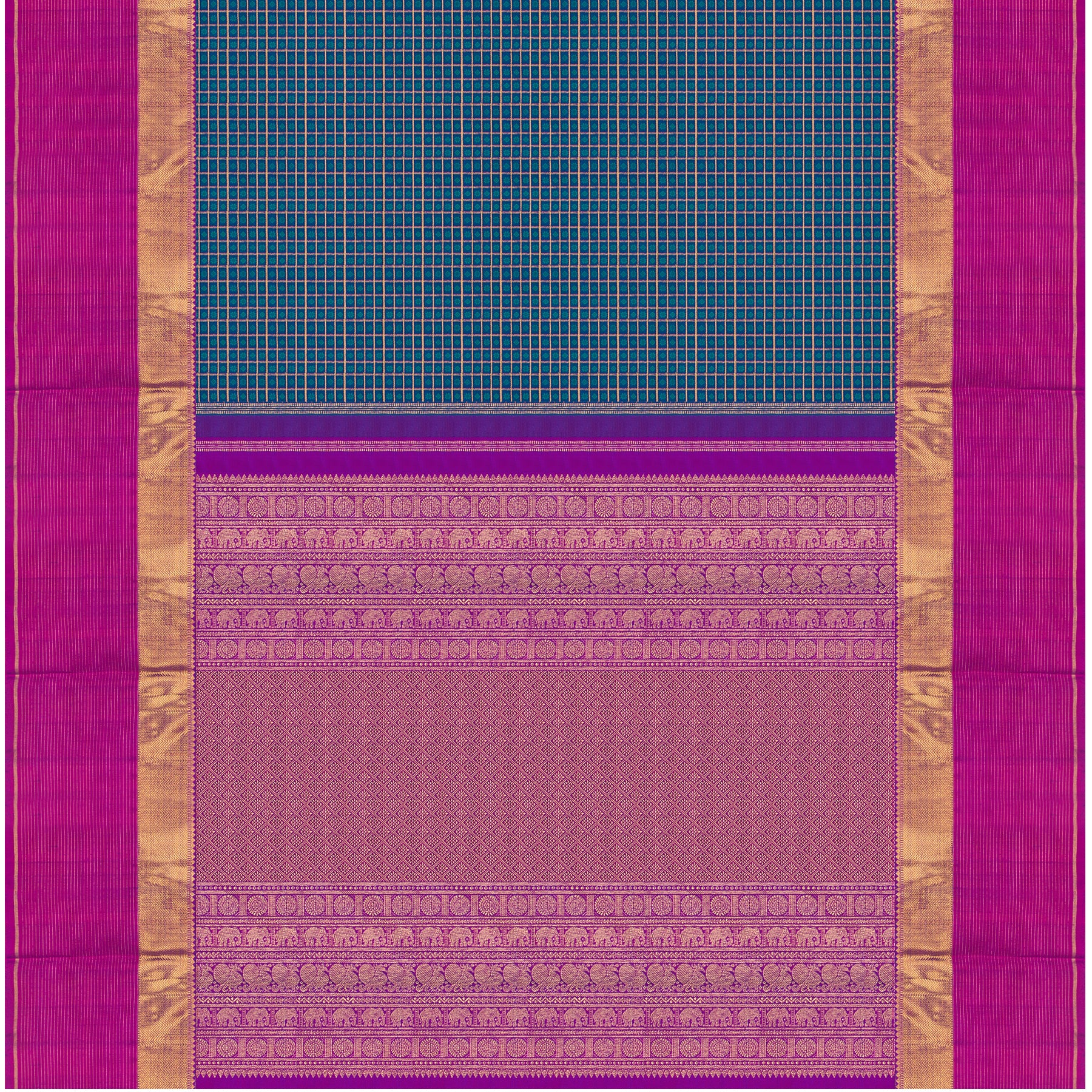 Kanakavalli Kanjivaram Silk Sari 23-599-HS001-11265 - Full View