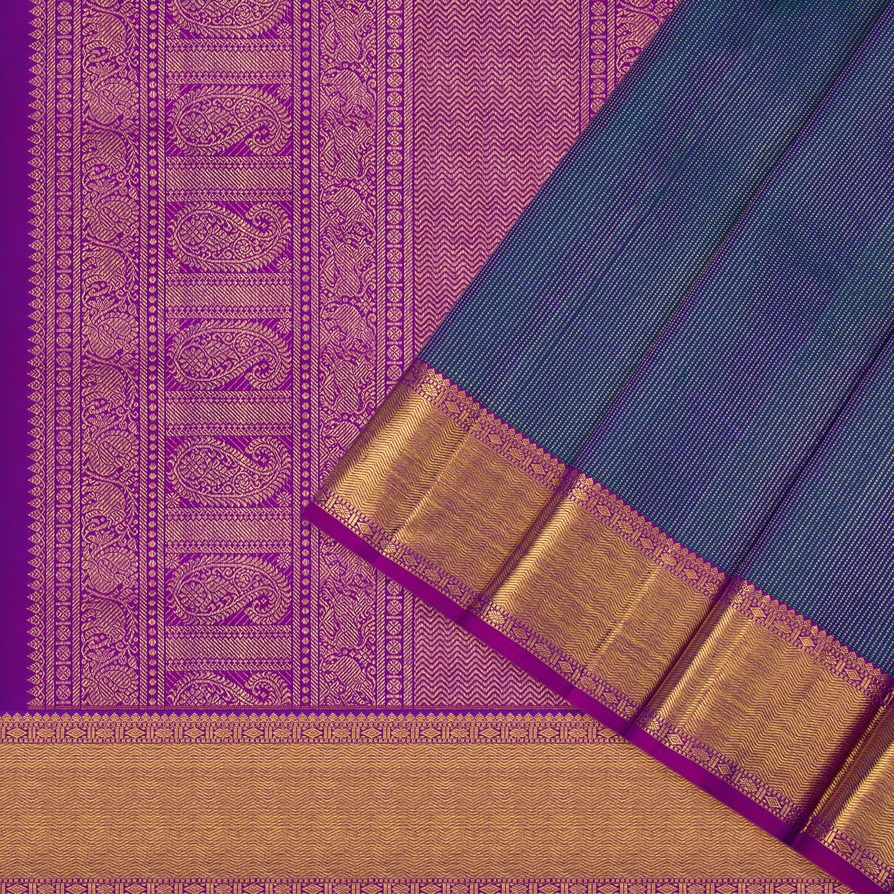 Kanakavalli Kanjivaram Silk Sari 23-599-HS001-11854 - Cover View