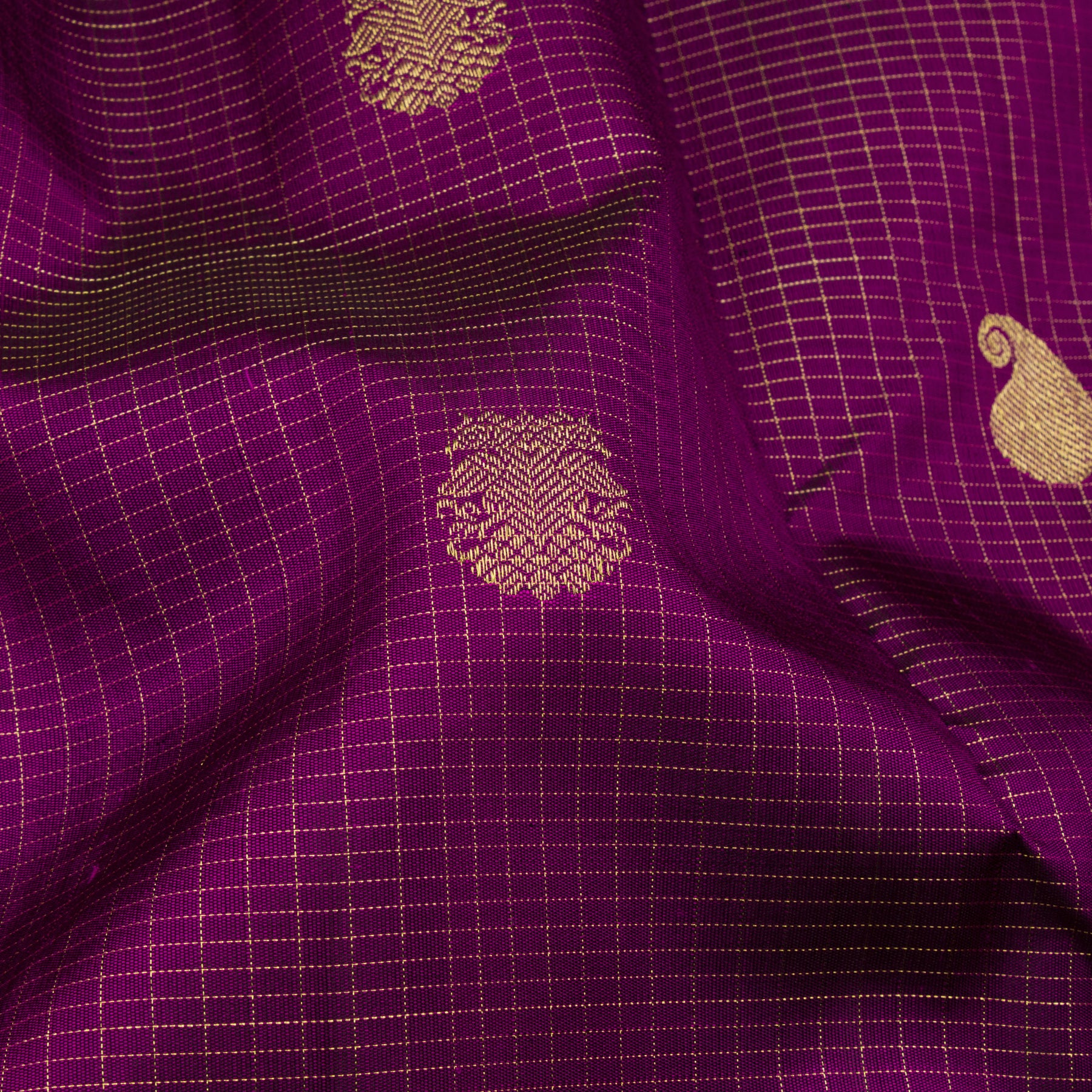 Kanakavalli Kanjivaram Silk Sari 23-599-HS001-12092 - Fabric View