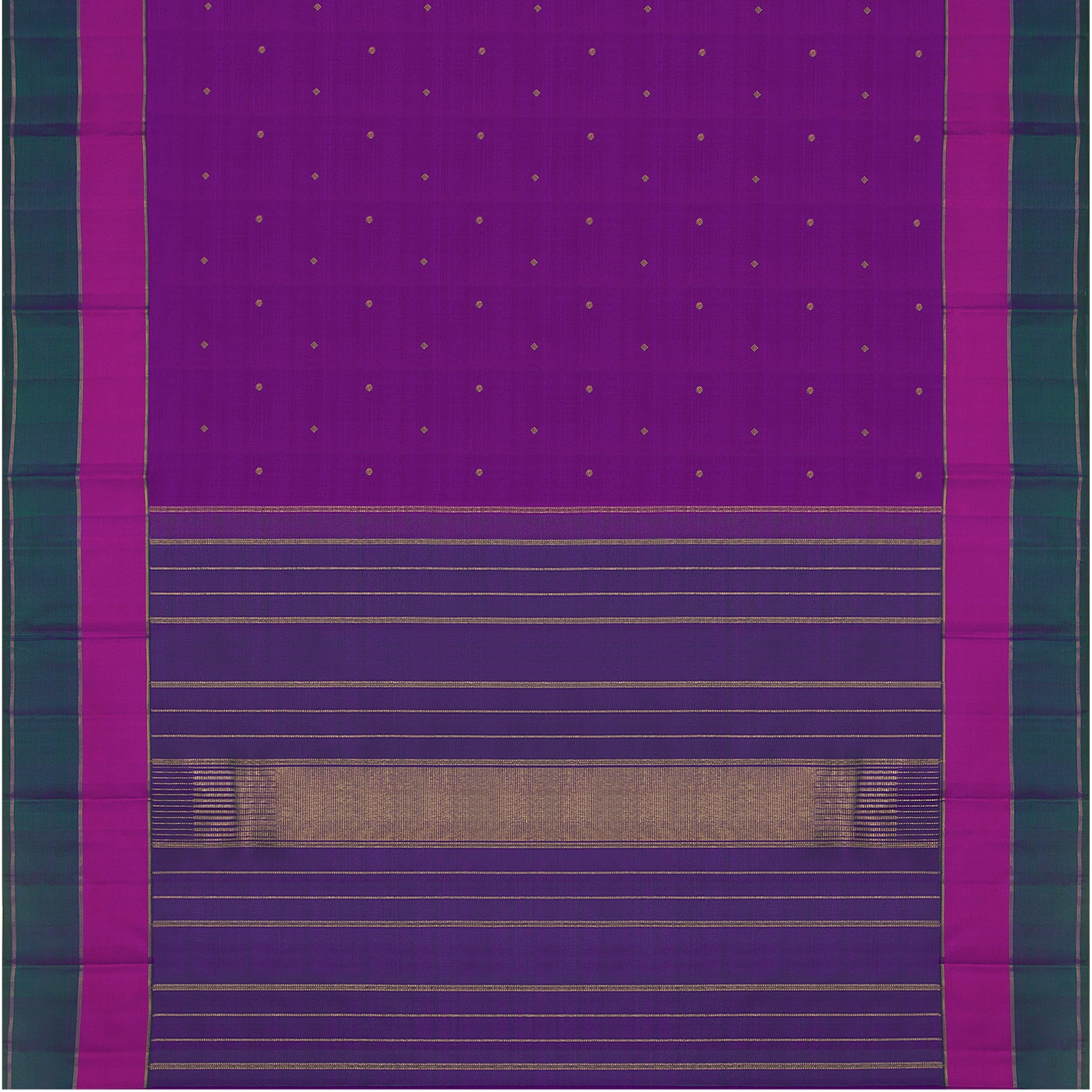 Kanakavalli Kanjivaram Silk Sari 23-599-HS001-12095 - Full View