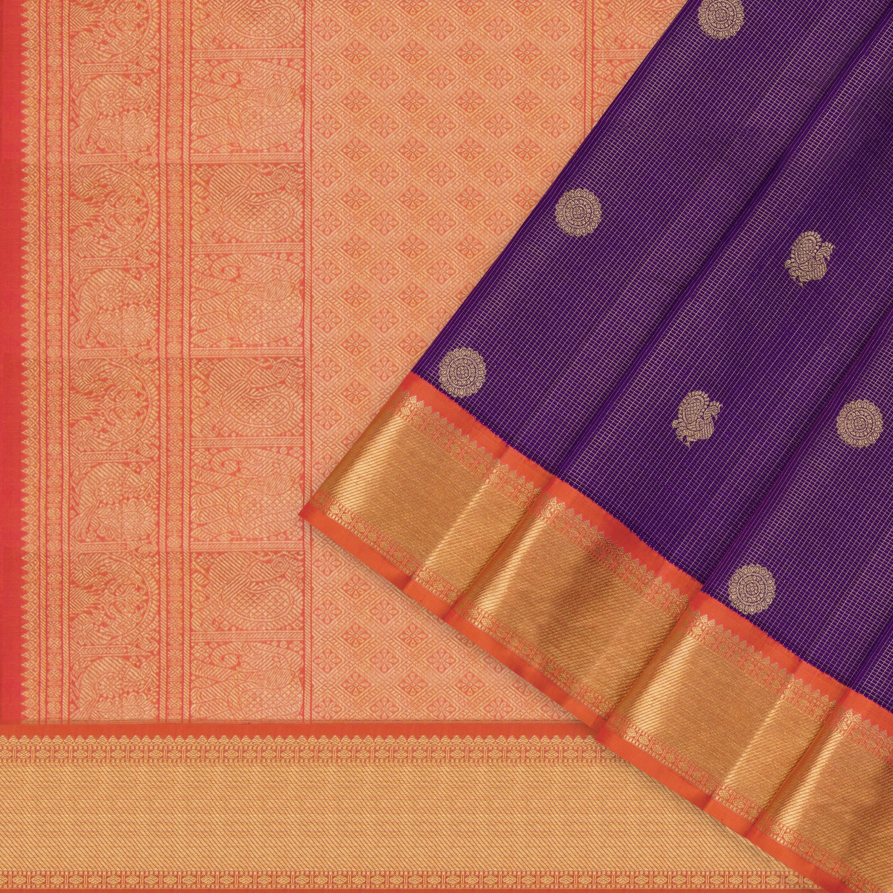 Kanakavalli Kanjivaram Silk Sari 23-599-HS001-12455 - Cover View