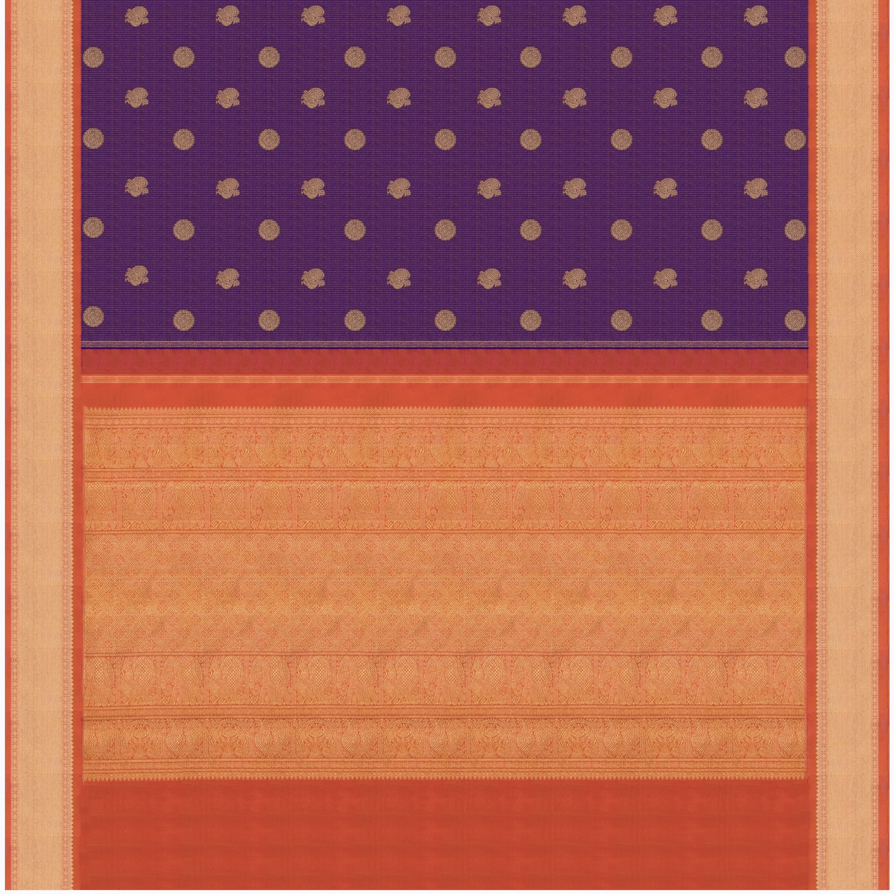 Kanakavalli Kanjivaram Silk Sari 23-599-HS001-12455 - Full View