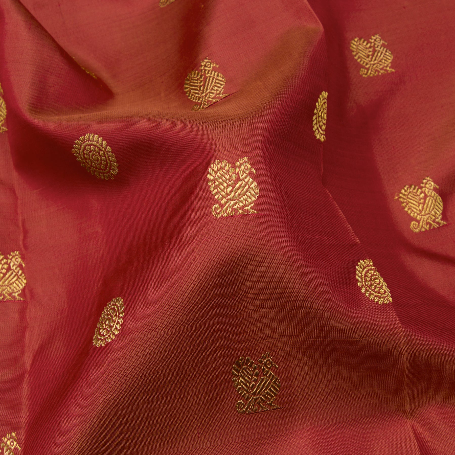 Kanakavalli Kanjivaram Silk Sari 23-599-HS001-12628 - Fabric View