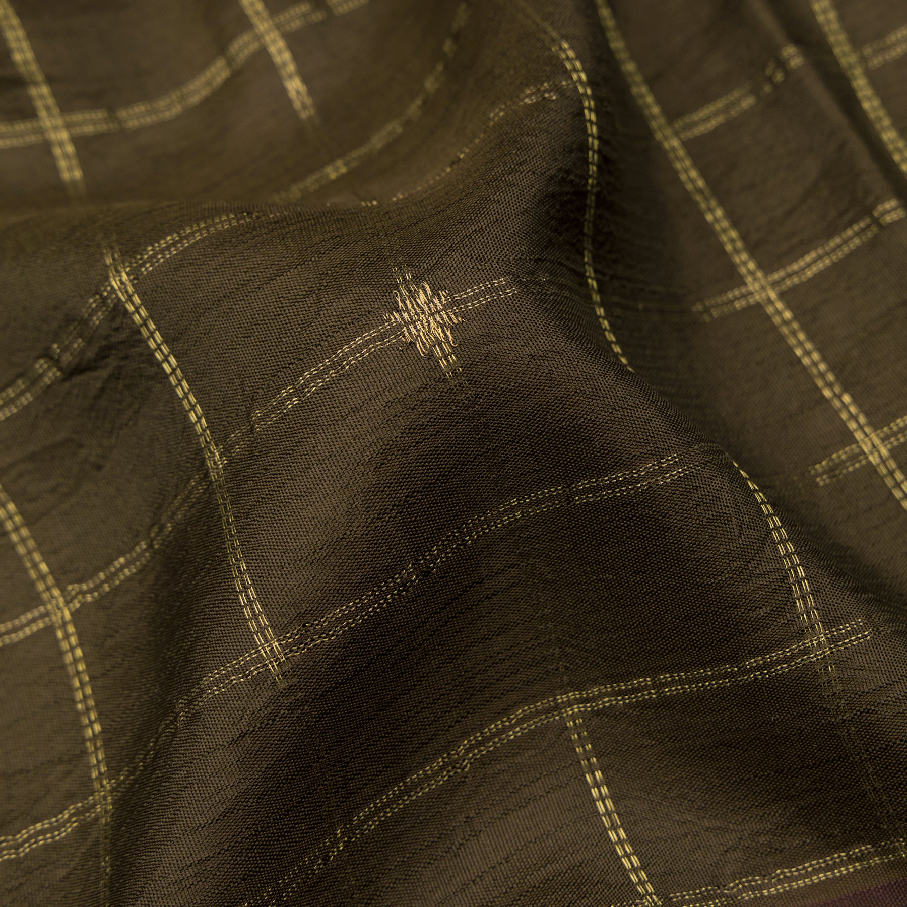 Kanakavalli Kanjivaram Silk Sari 23-595-HS001-12786 - Fabric View