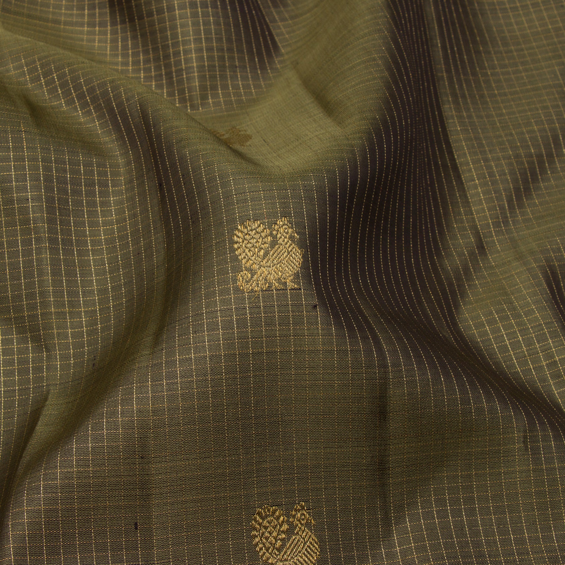 Kanakavalli Kanjivaram Silk Sari 23-599-HS001-13233 - Fabric View