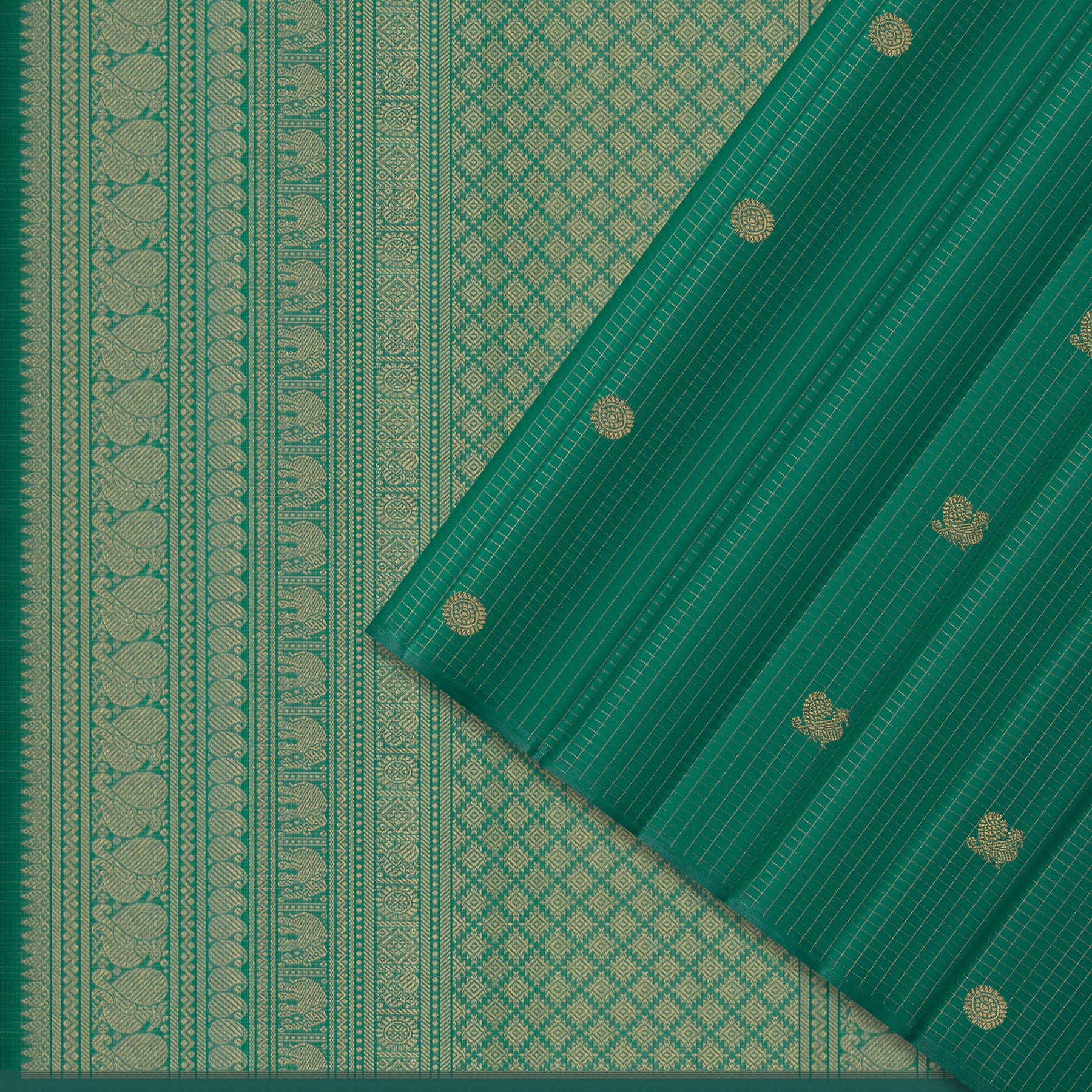 Kanakavalli Kanjivaram Silk Sari 23-599-HS001-13833 - Cover View