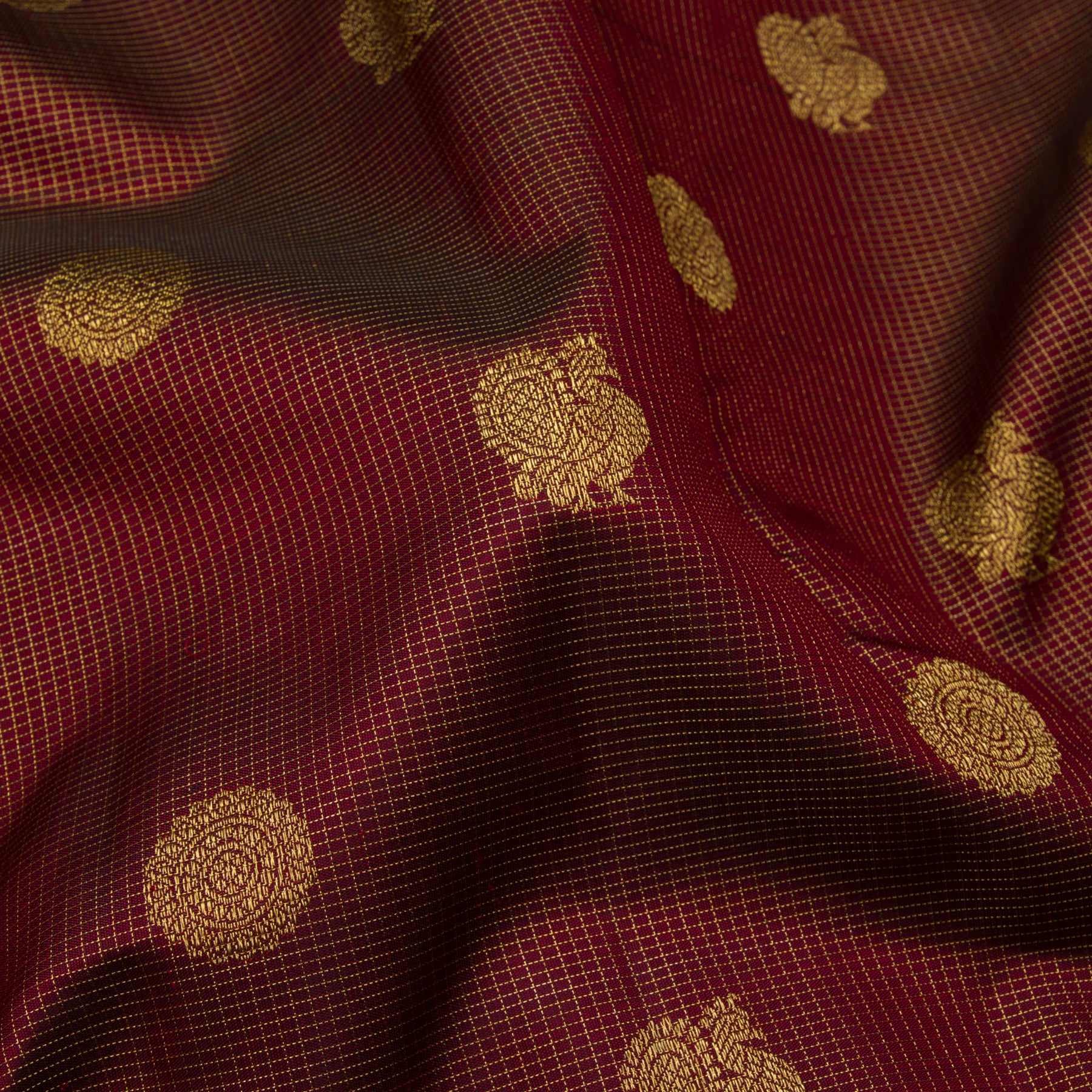 Kanakavalli Kanjivaram Silk Sari 23-599-HS001-13864 - Fabric View