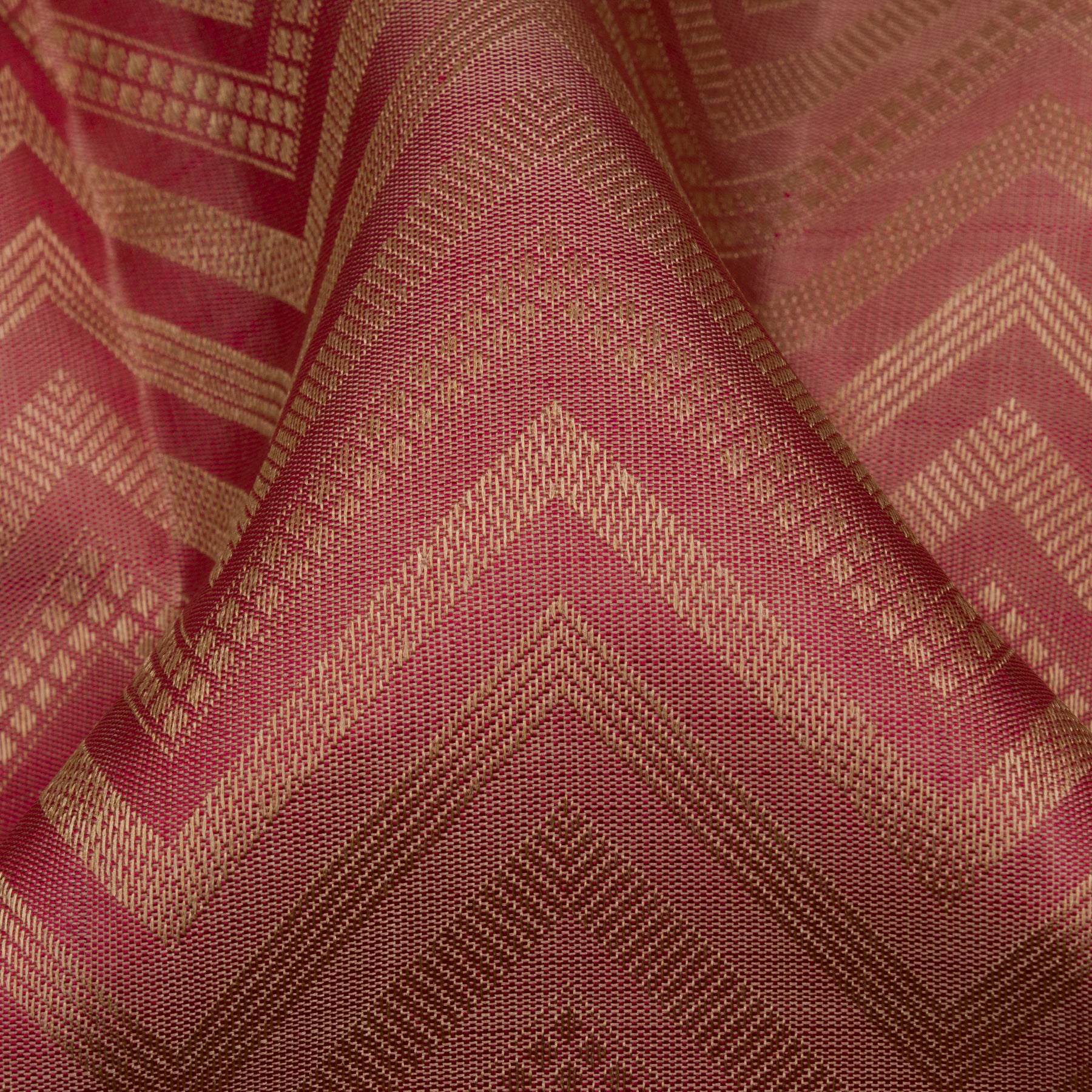Kanakavalli Kanjivaram Silk Sari 23-599-HS001-13882 - Fabric View