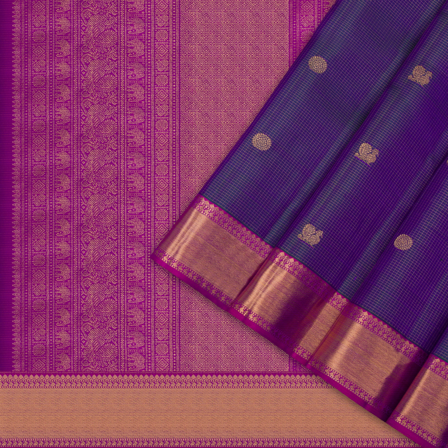 Kanakavalli Kanjivaram Silk Sari 23-599-HS001-13903 - Cover View