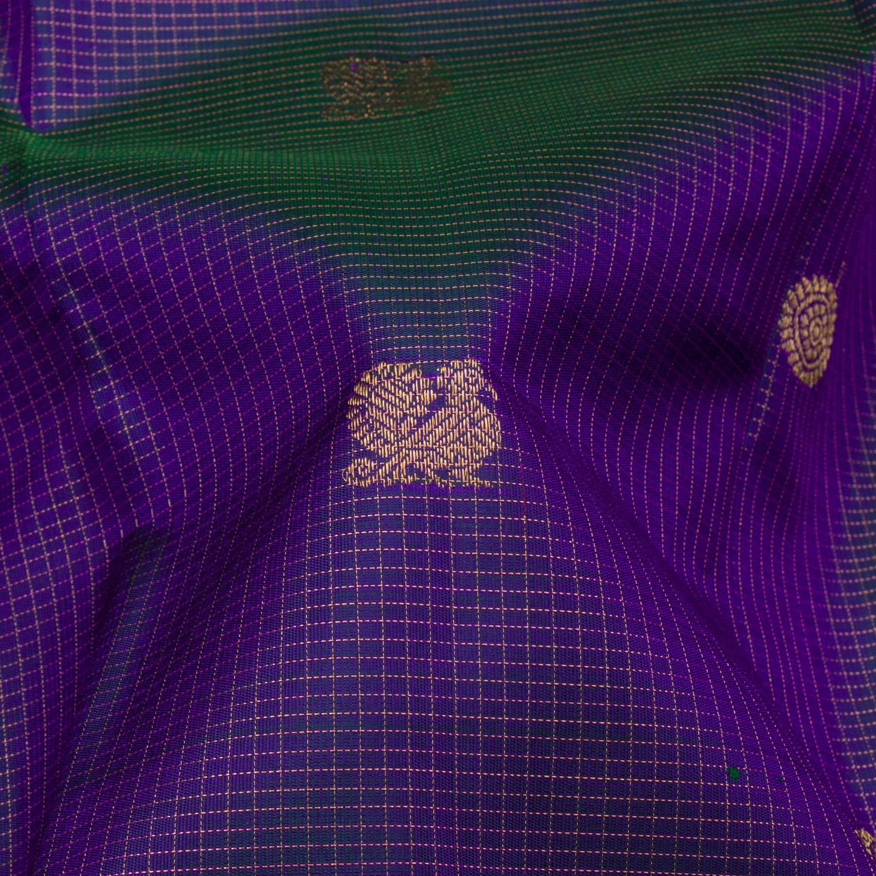 Kanakavalli Kanjivaram Silk Sari 23-599-HS001-13903 - Fabric View