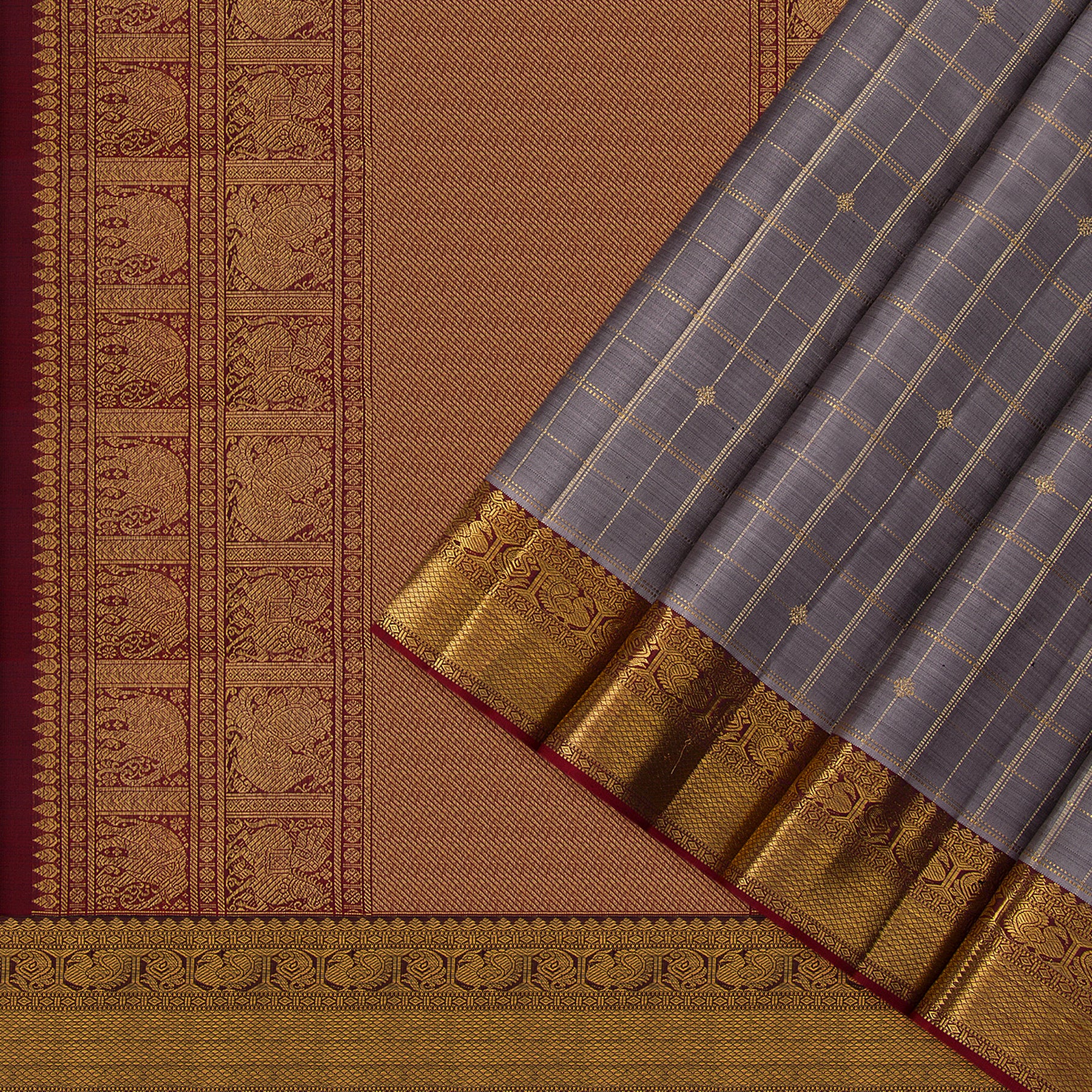 Kanakavalli Kanjivaram Silk Sari 23-599-HS001-13915 - Cover View