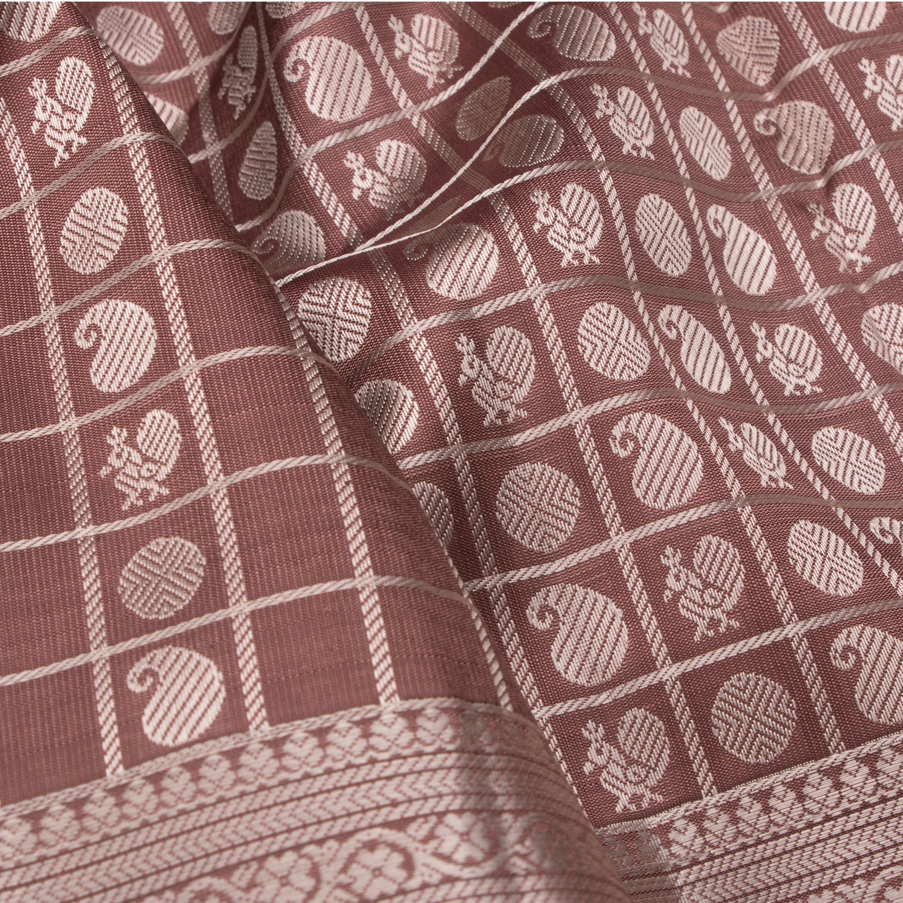 Kanakavalli Kanjivaram Silk Sari 23-599-HS001-13931 - Fabric View
