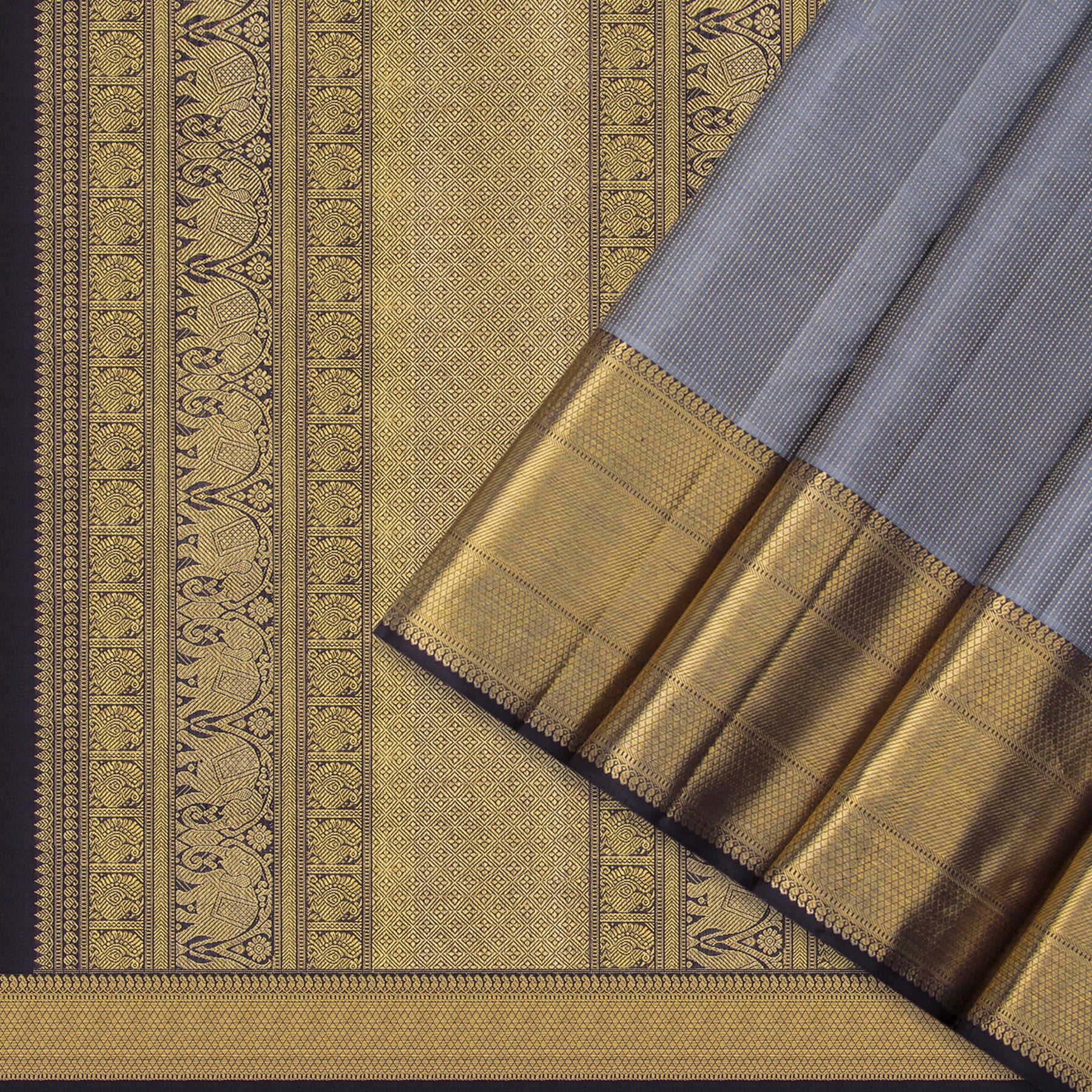 Kanakavalli Kanjivaram Silk Sari 23-599-HS001-13937 - Cover View