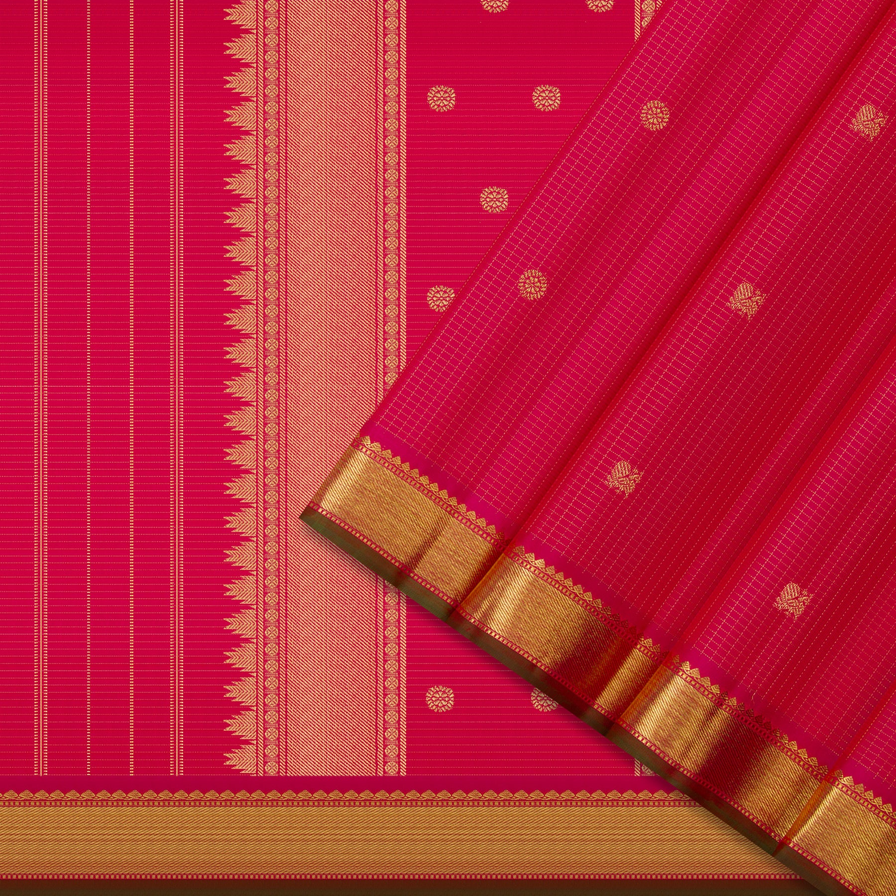 Kanakavalli Kanjivaram Silk Sari 23-599-HS001-13942 - Cover View