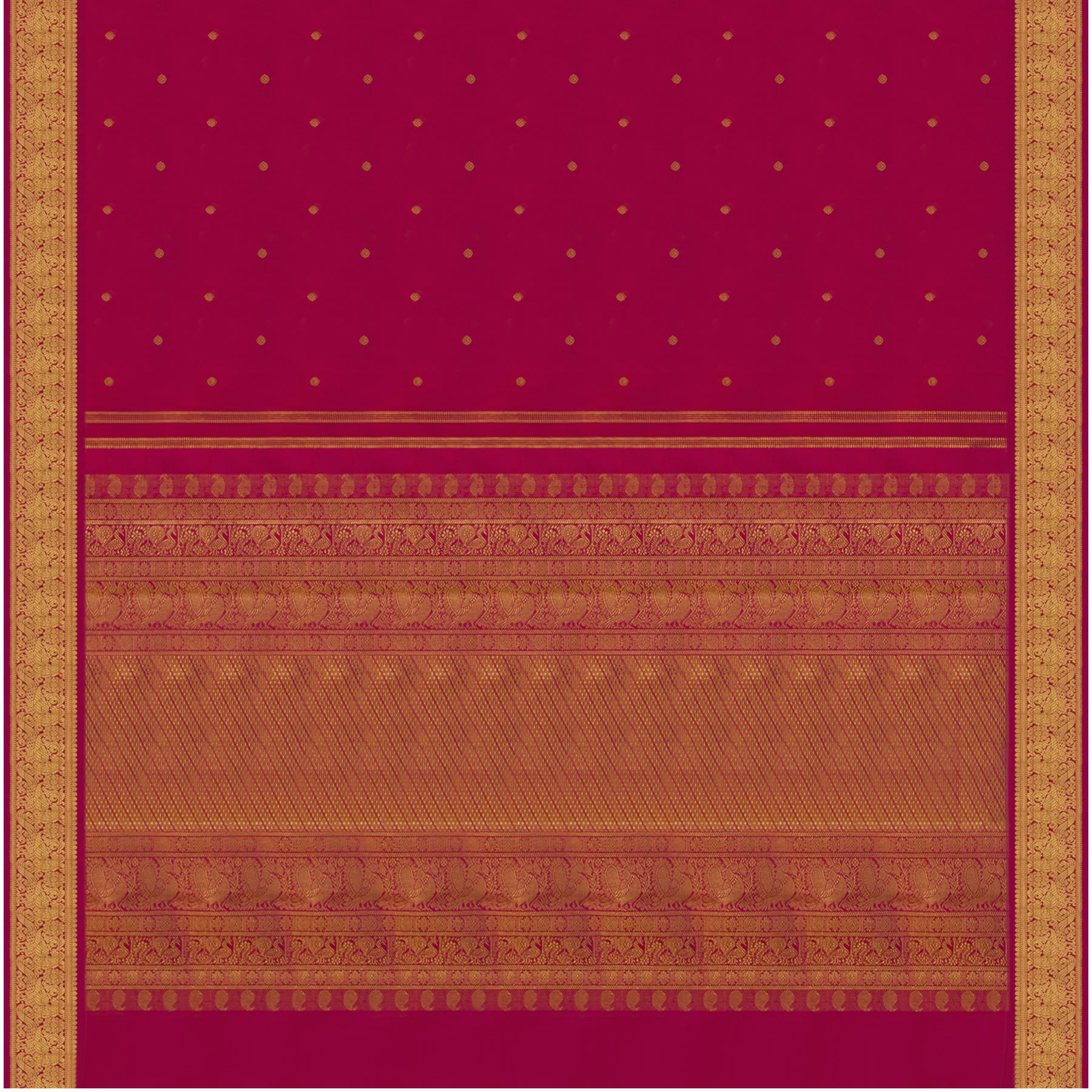 Kanakavalli Kanjivaram Silk Sari 23-599-HS001-13947 - Full View