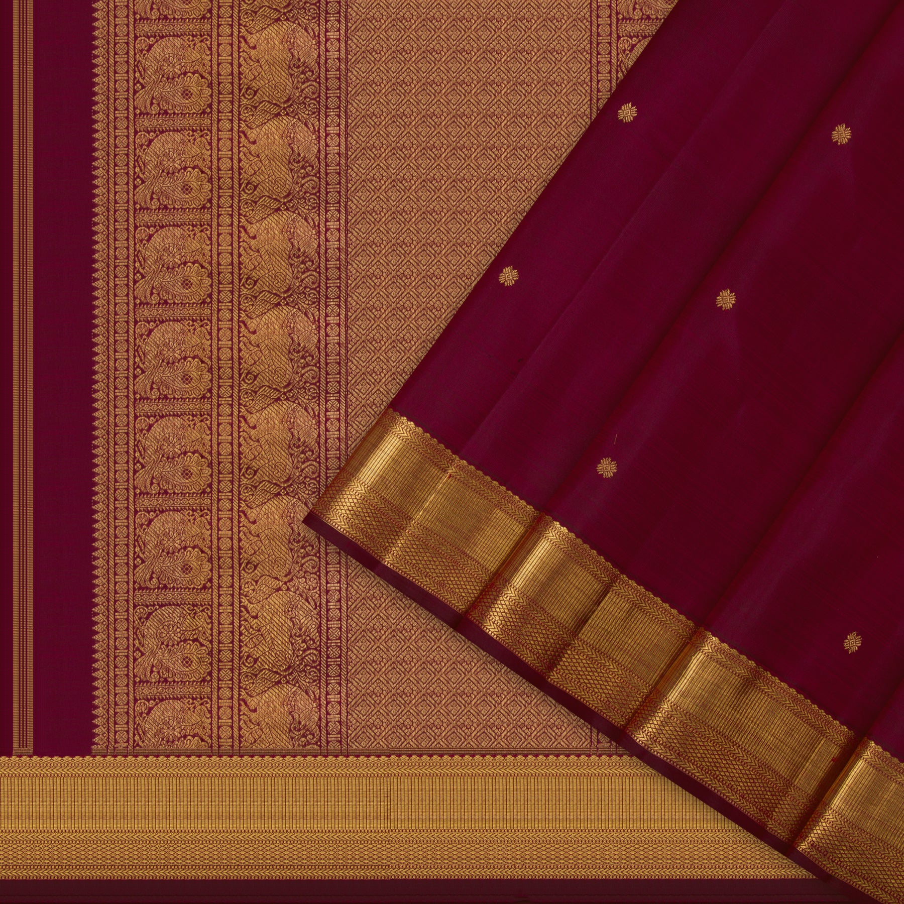 Kanakavalli Kanjivaram Silk Sari 23-599-HS001-13948 - Cover View