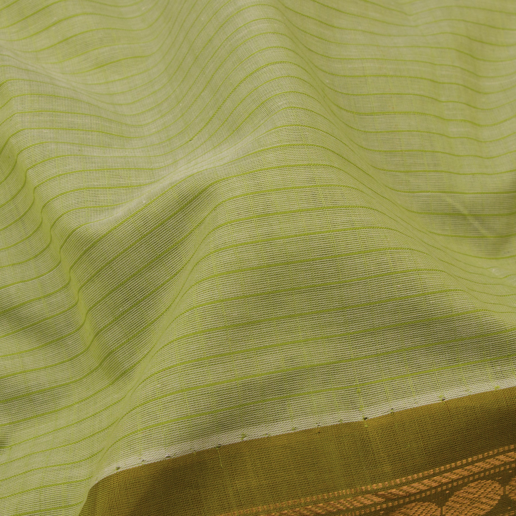 Kanakavalli Gadwal Silk/Cotton Sari 23-604-HS005-01640 - Fabric View