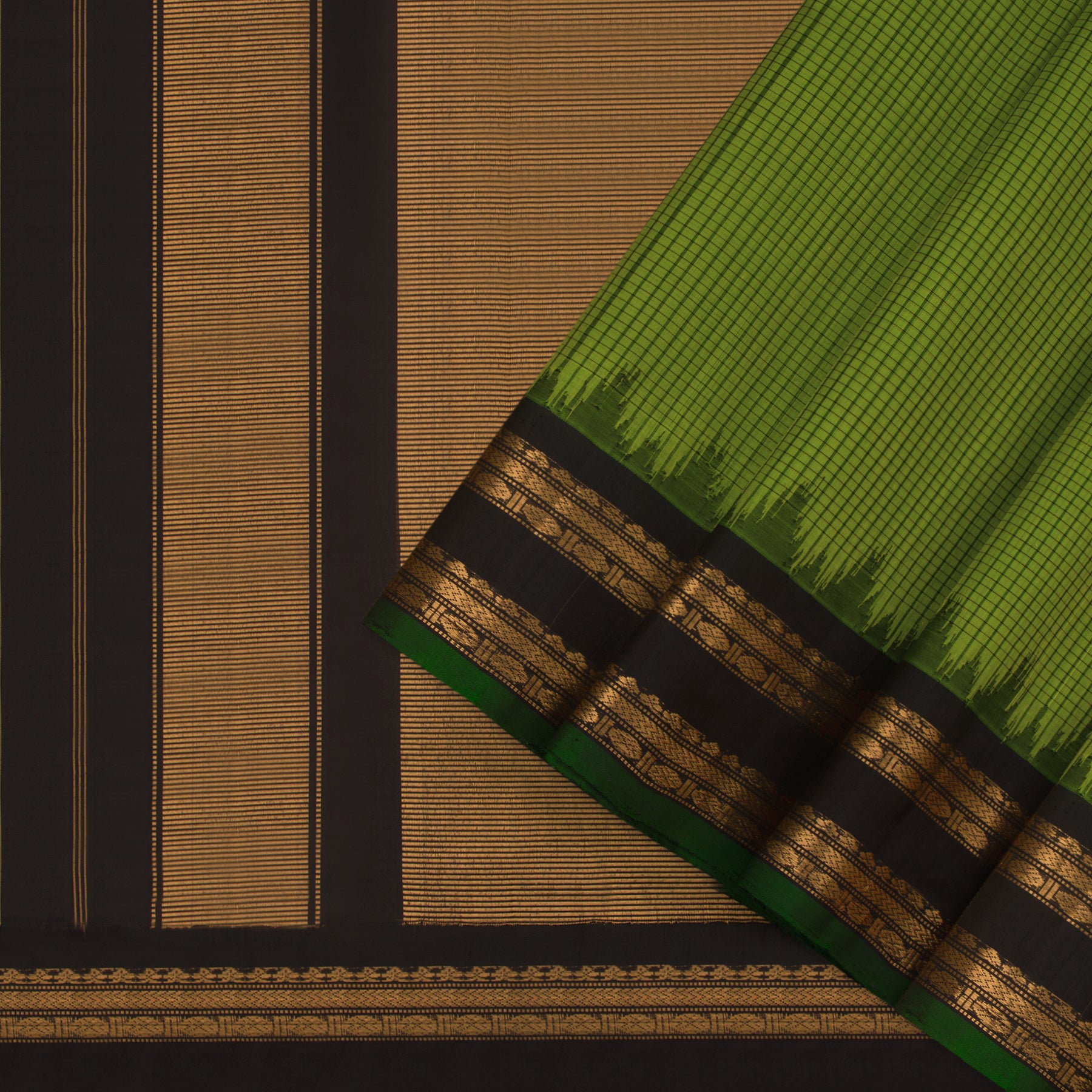 Kanakavalli Gadwal Silk/Cotton Sari 23-604-HS005-01673 - Cover View