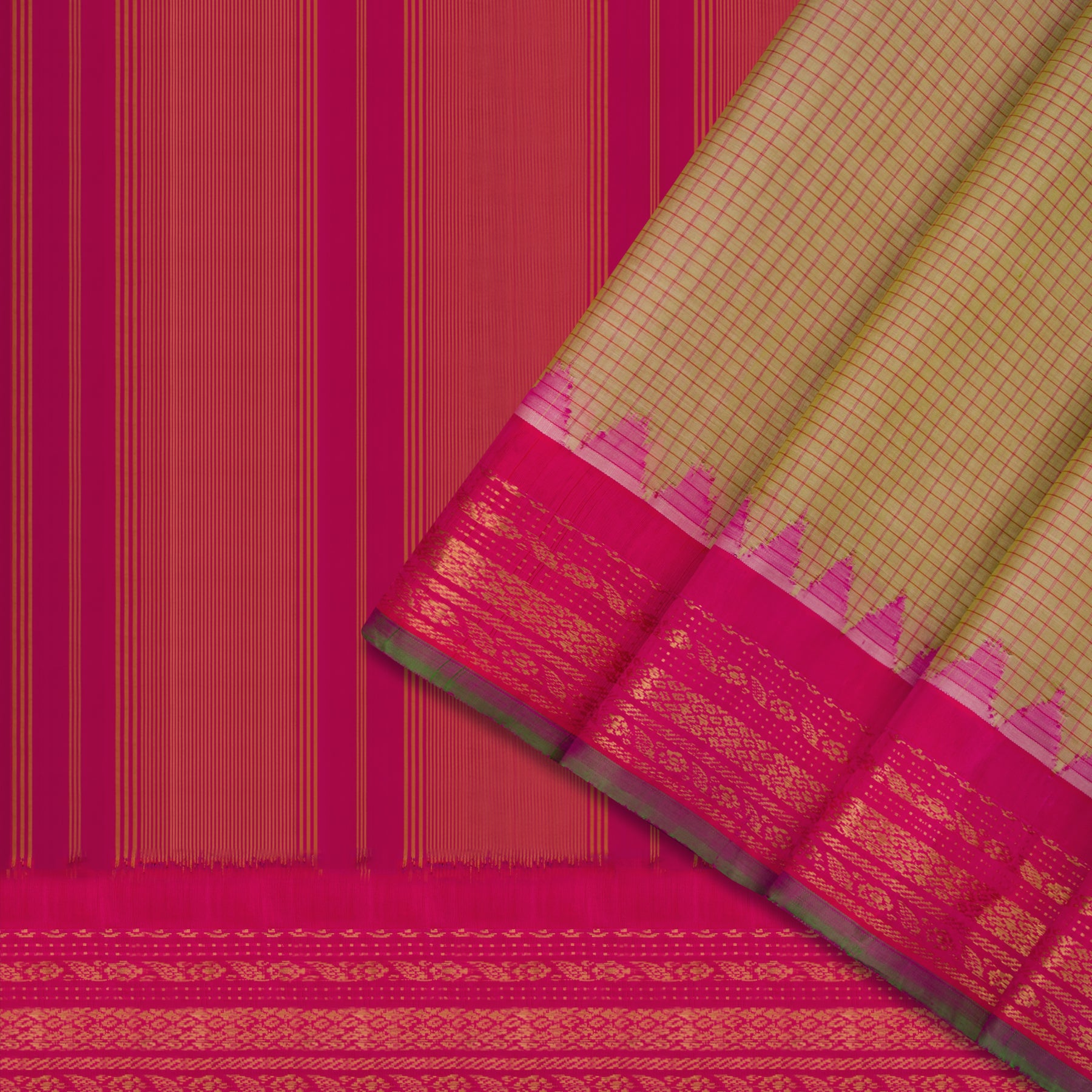 Kanakavalli Gadwal Silk/Cotton Sari 23-604-HS005-01682 - Cover View