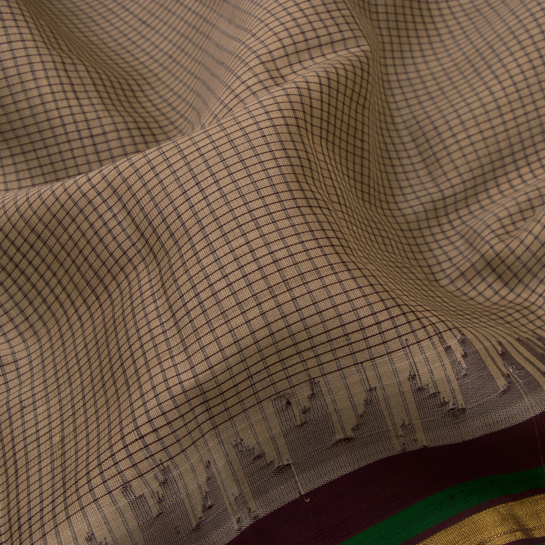 Kanakavalli Gadwal Silk/Cotton Sari 23-604-HS005-03195 - Fabric View