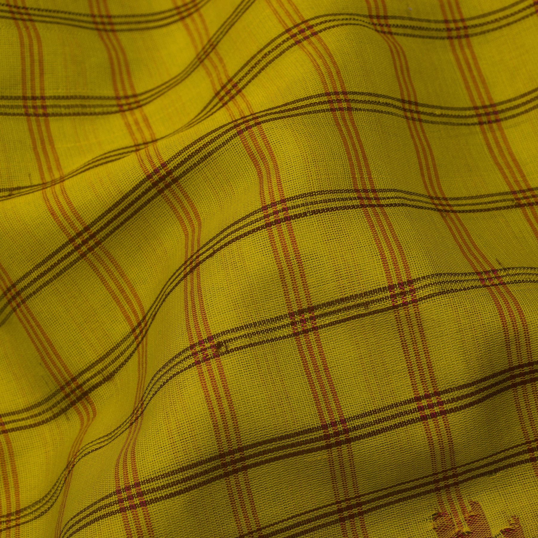 Kanakavalli Gadwal Silk/Cotton Sari 23-604-HS005-07886 - Fabric View