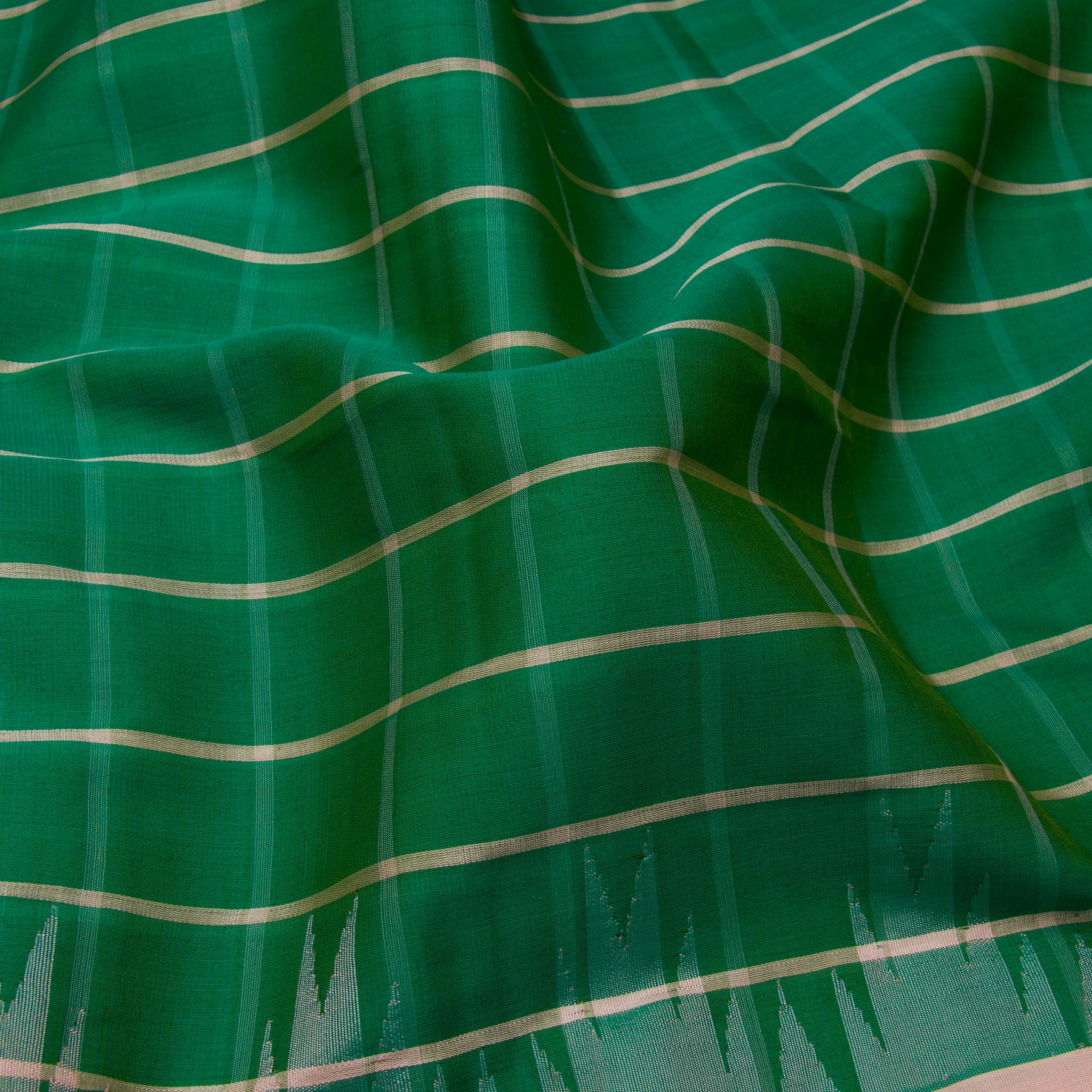 Kanakavalli Gadwal Silk/Cotton Sari 23-604-HS005-07903 - Fabric View