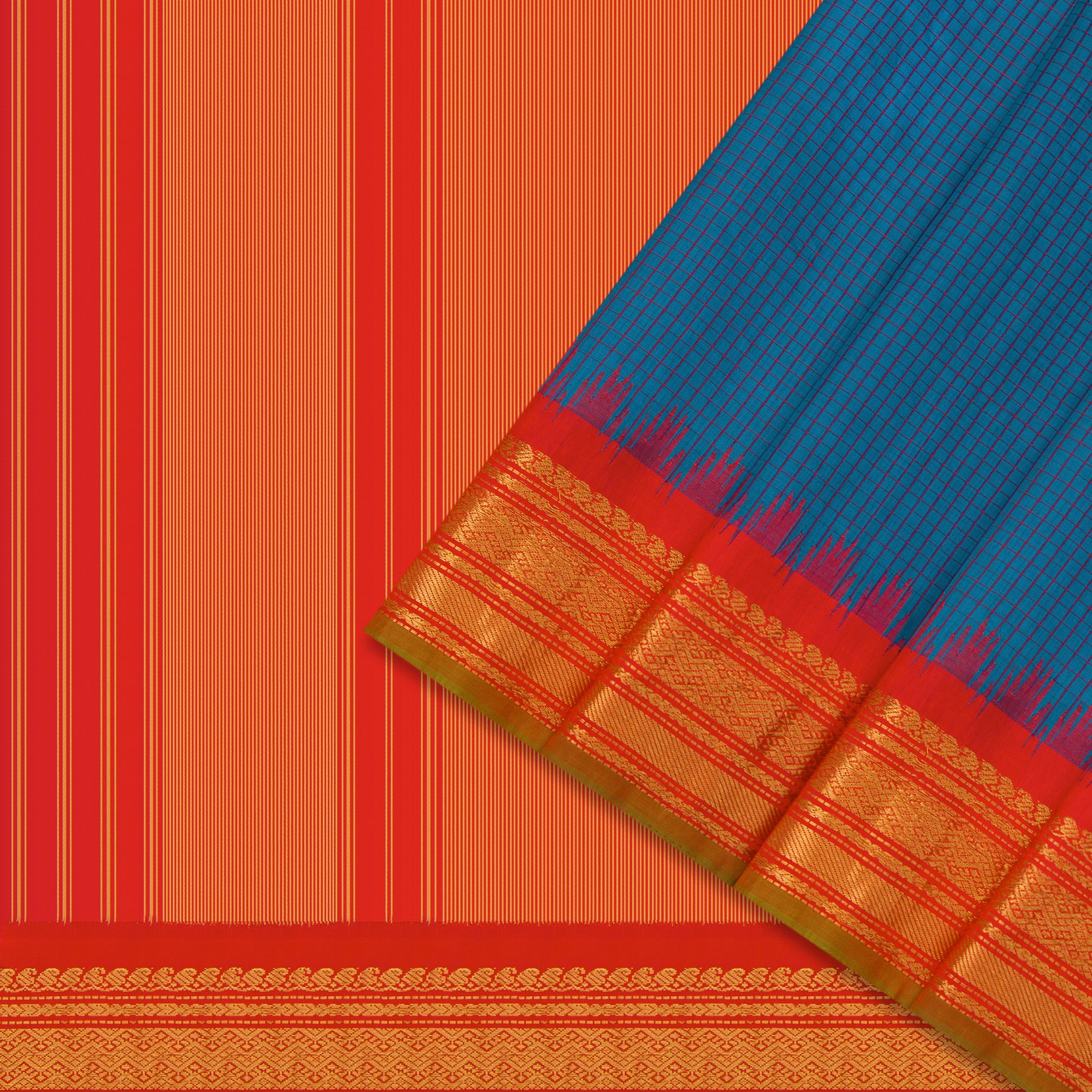 Kanakavalli Gadwal Silk/Cotton Sari 23-604-HS005-07934 - Cover View