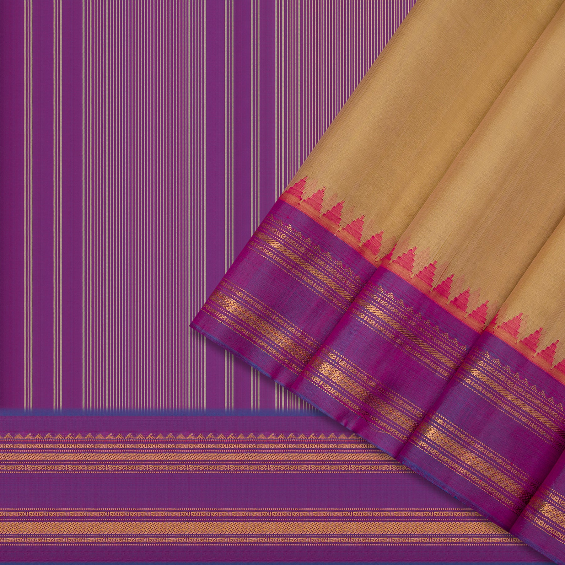 Kanakavalli Gadwal Silk/Cotton Sari 23-604-HS005-07939 - Cover View