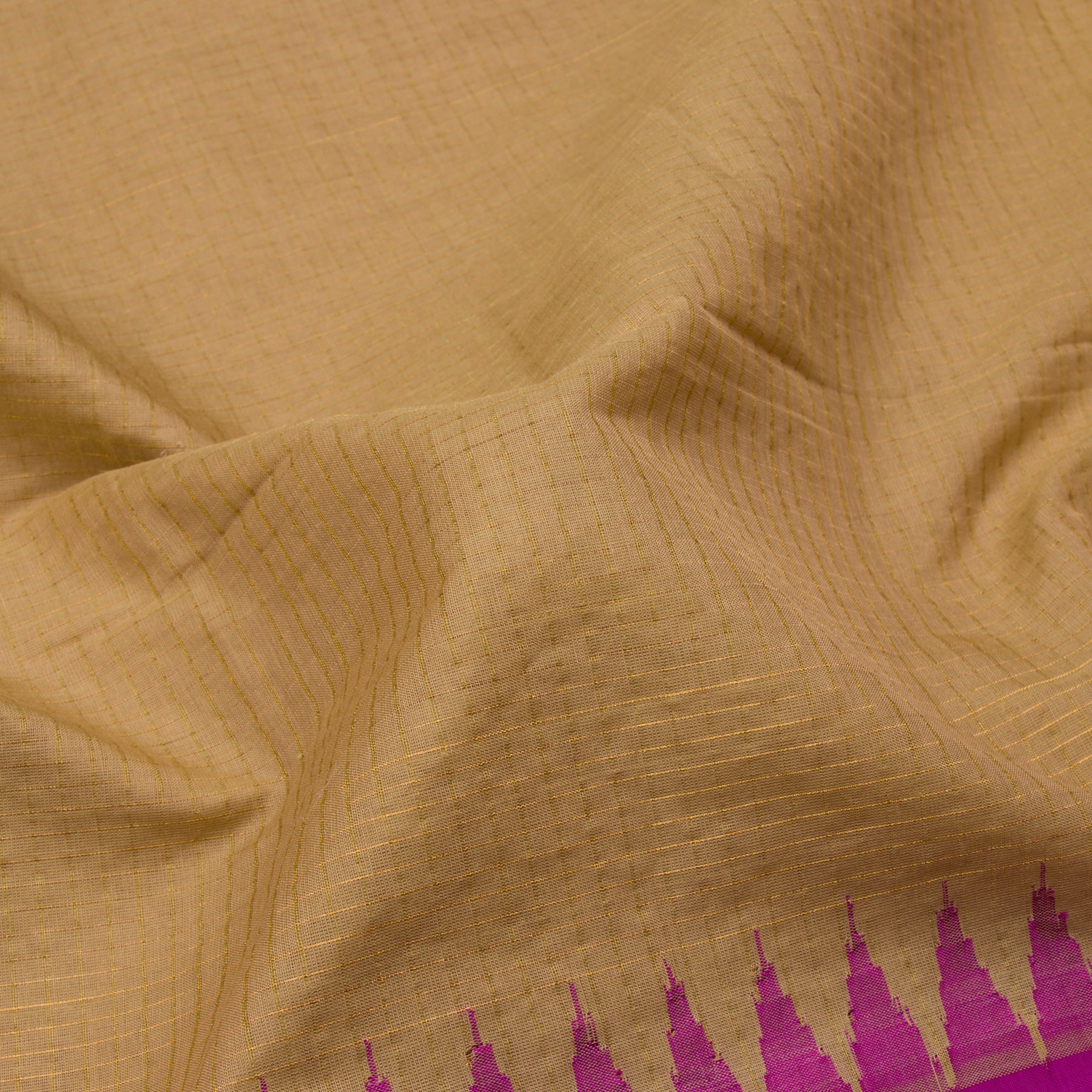 Kanakavalli Gadwal Silk/Cotton Sari 23-604-HS005-07946 - Fabric View