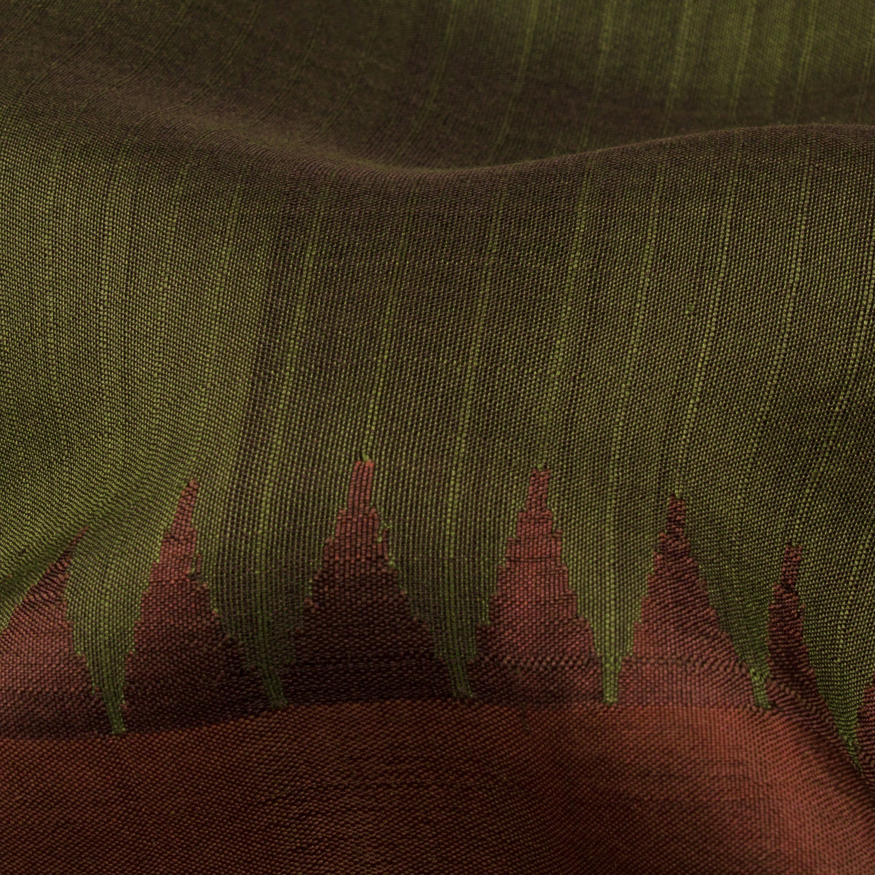 Kanakavalli Gadwal Silk/Cotton Sari 23-604-HS005-07951 - Fabric View