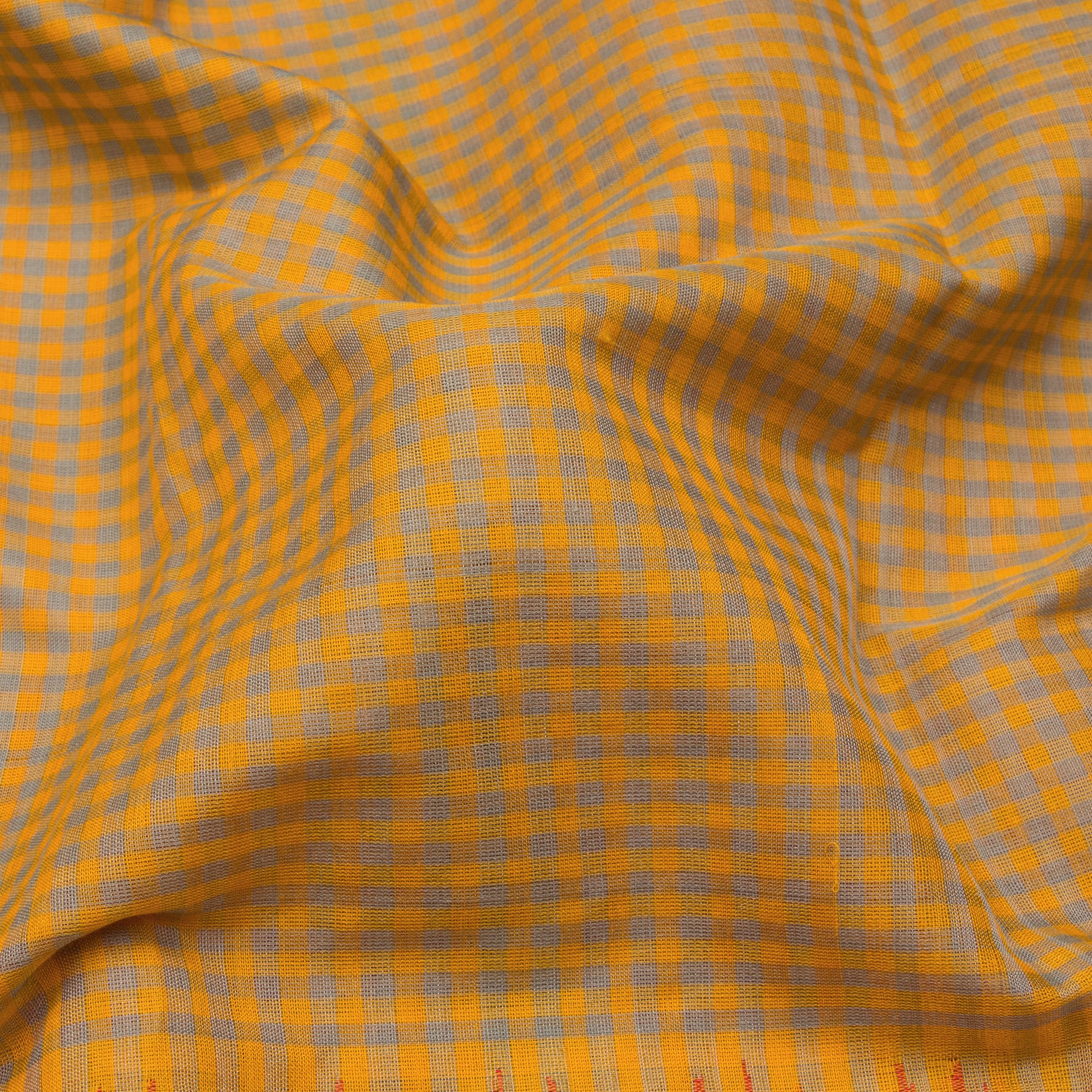 Kanakavalli Gadwal Silk/Cotton Sari 23-604-HS005-13356 - Fabric View