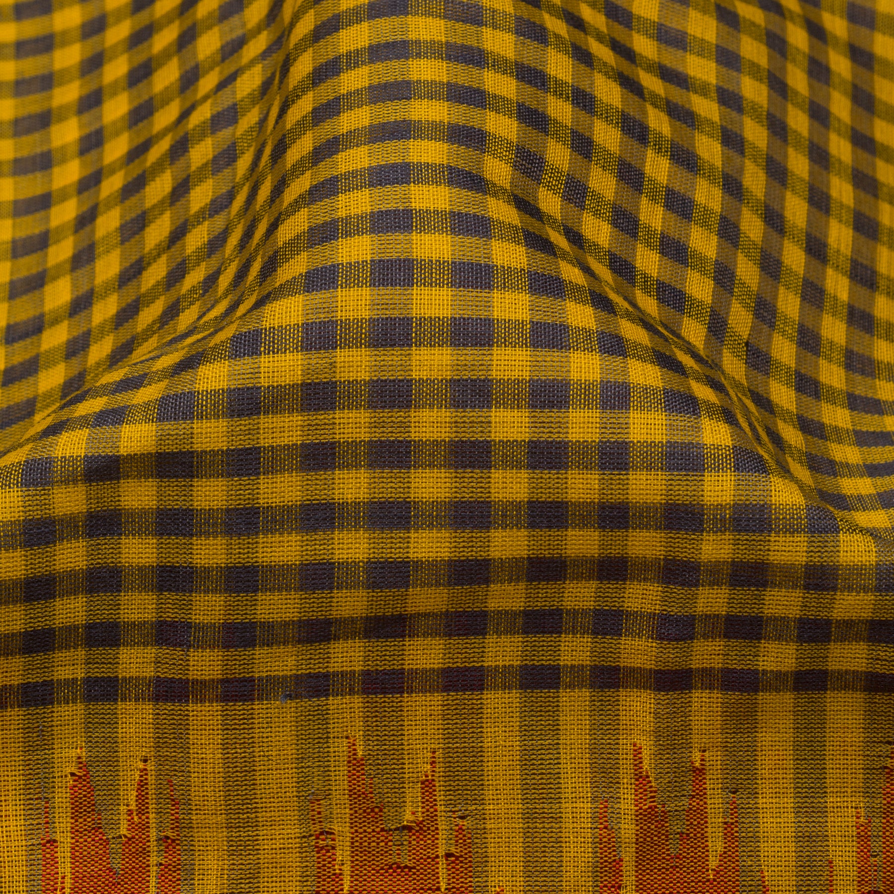 Kanakavalli Gadwal Silk/Cotton Sari 23-604-HS005-13364 - Fabric View