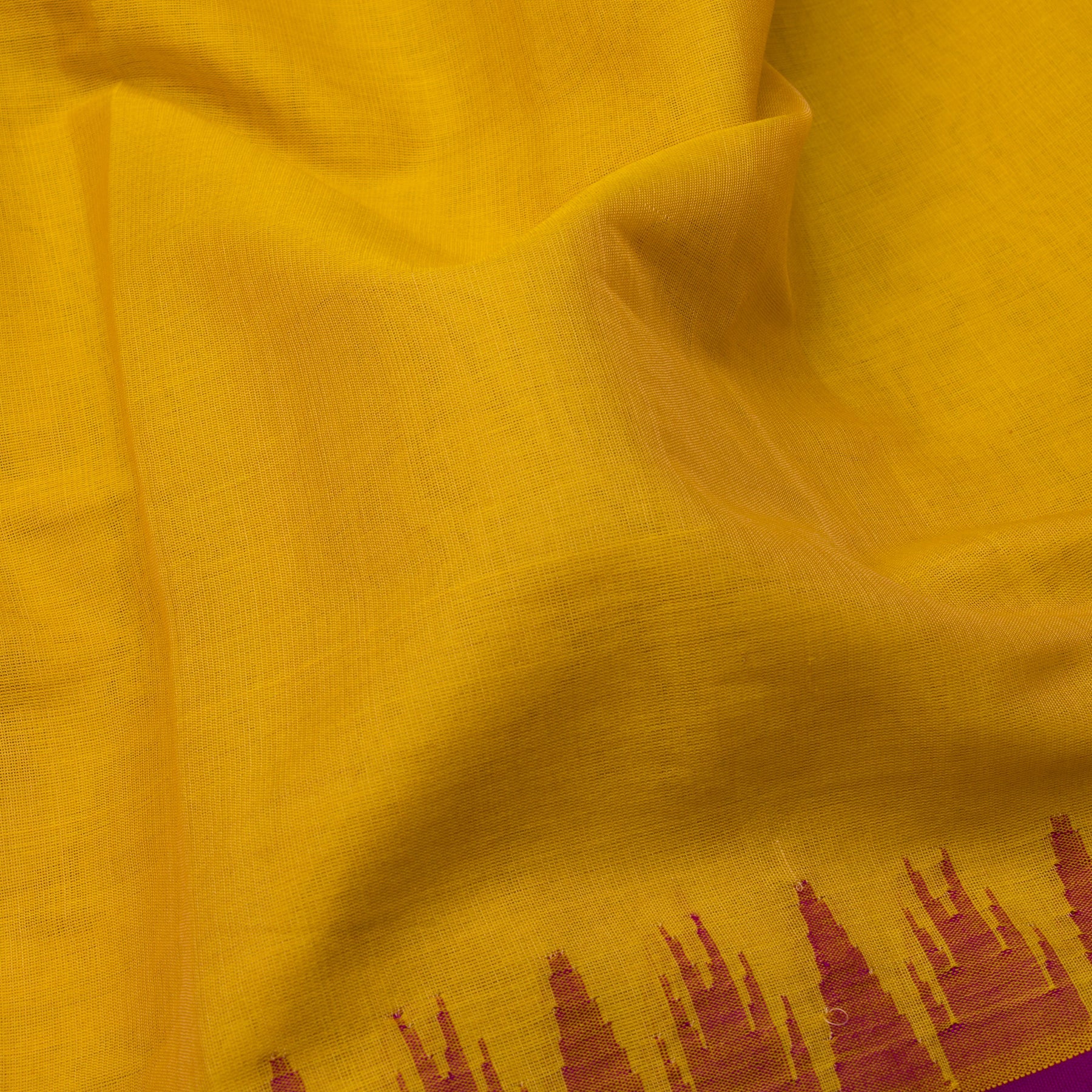 Kanakavalli Gadwal Silk/Cotton Sari 23-604-HS005-13370 - Fabric View
