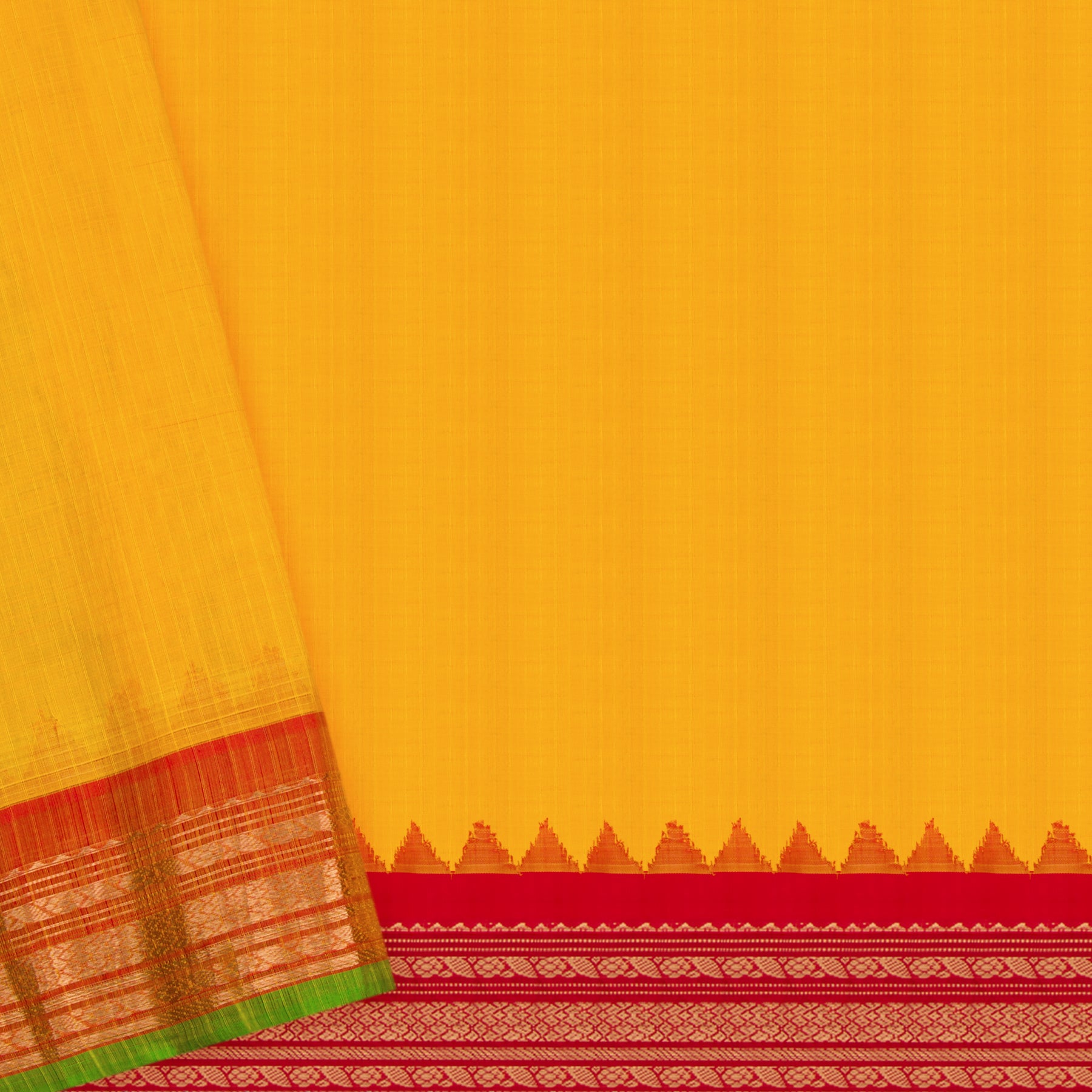 Kanakavalli Gadwal Silk/Cotton Sari 23-604-HS005-13372 - Blouse View