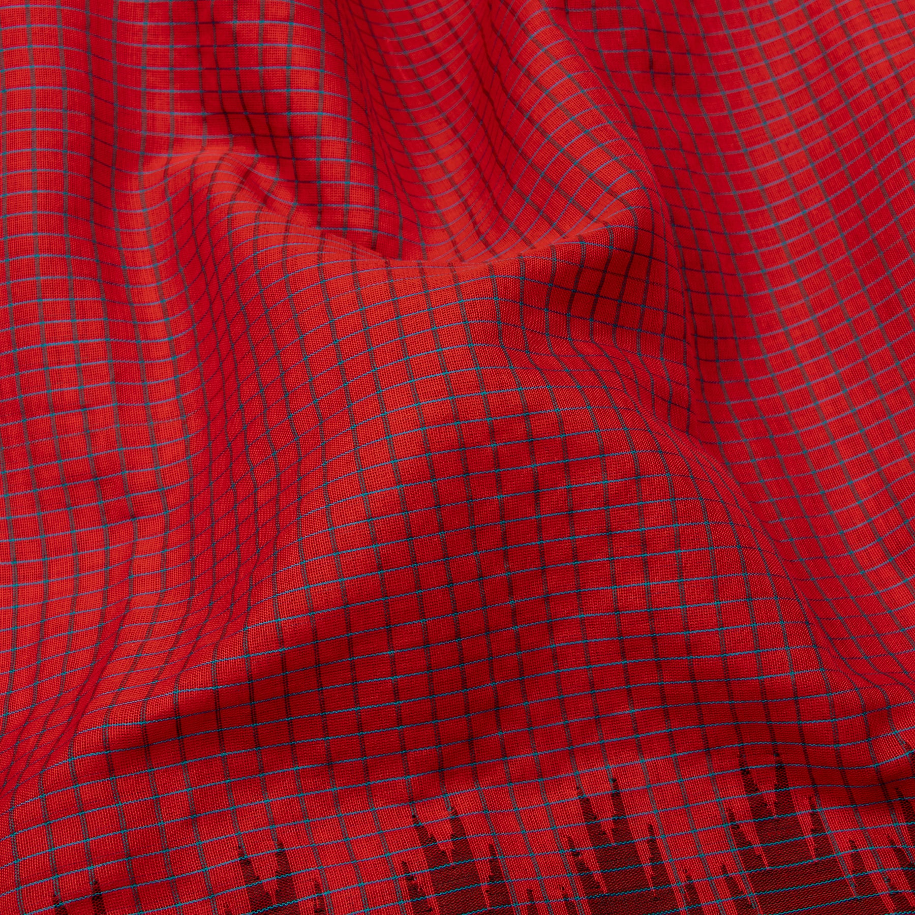 Kanakavalli Gadwal Silk/Cotton Sari 23-604-HS005-13398 - Fabric View