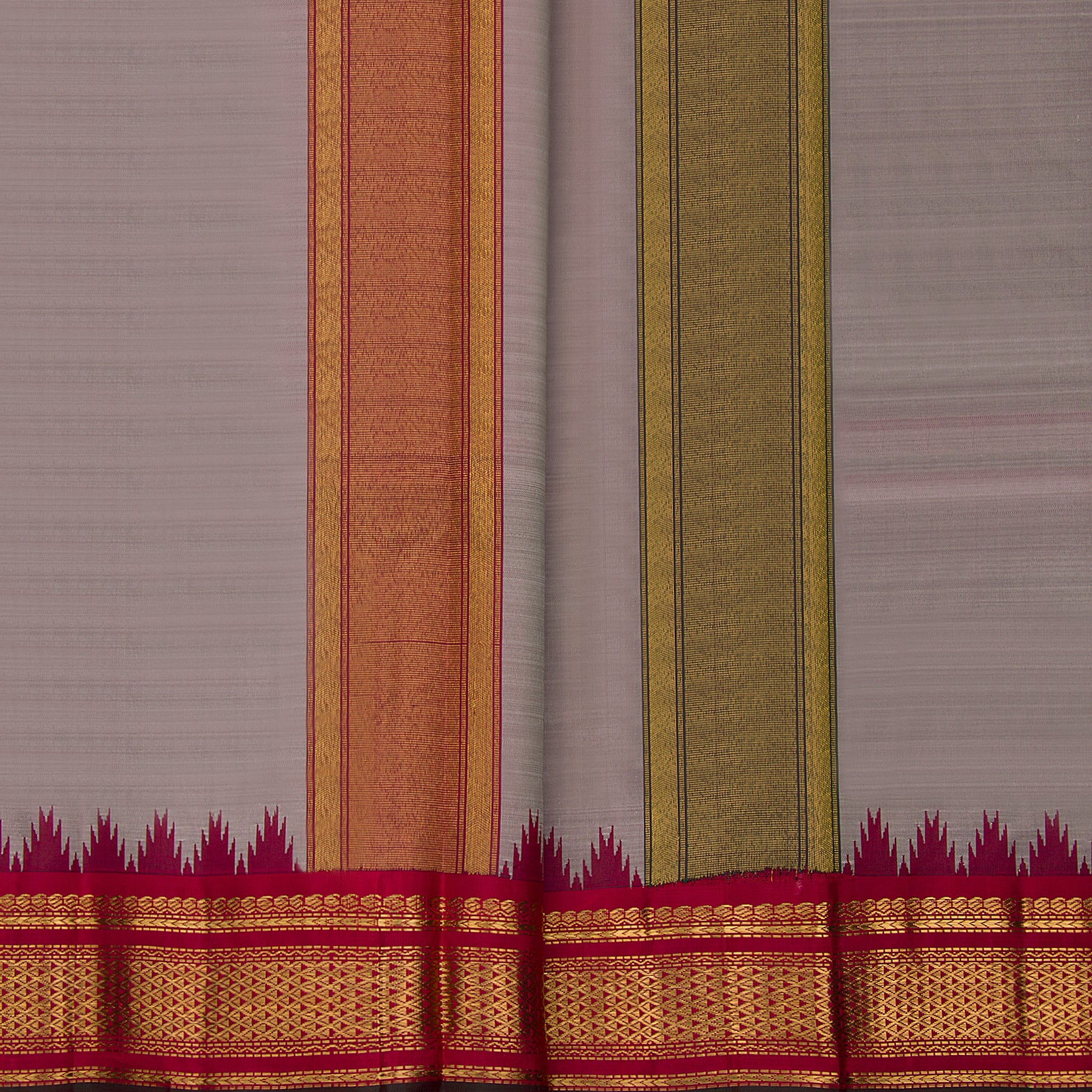 Kanakavalli Kanjivaram Silk Angavastram Set 23-611-HA001-12955 - Angavastram View