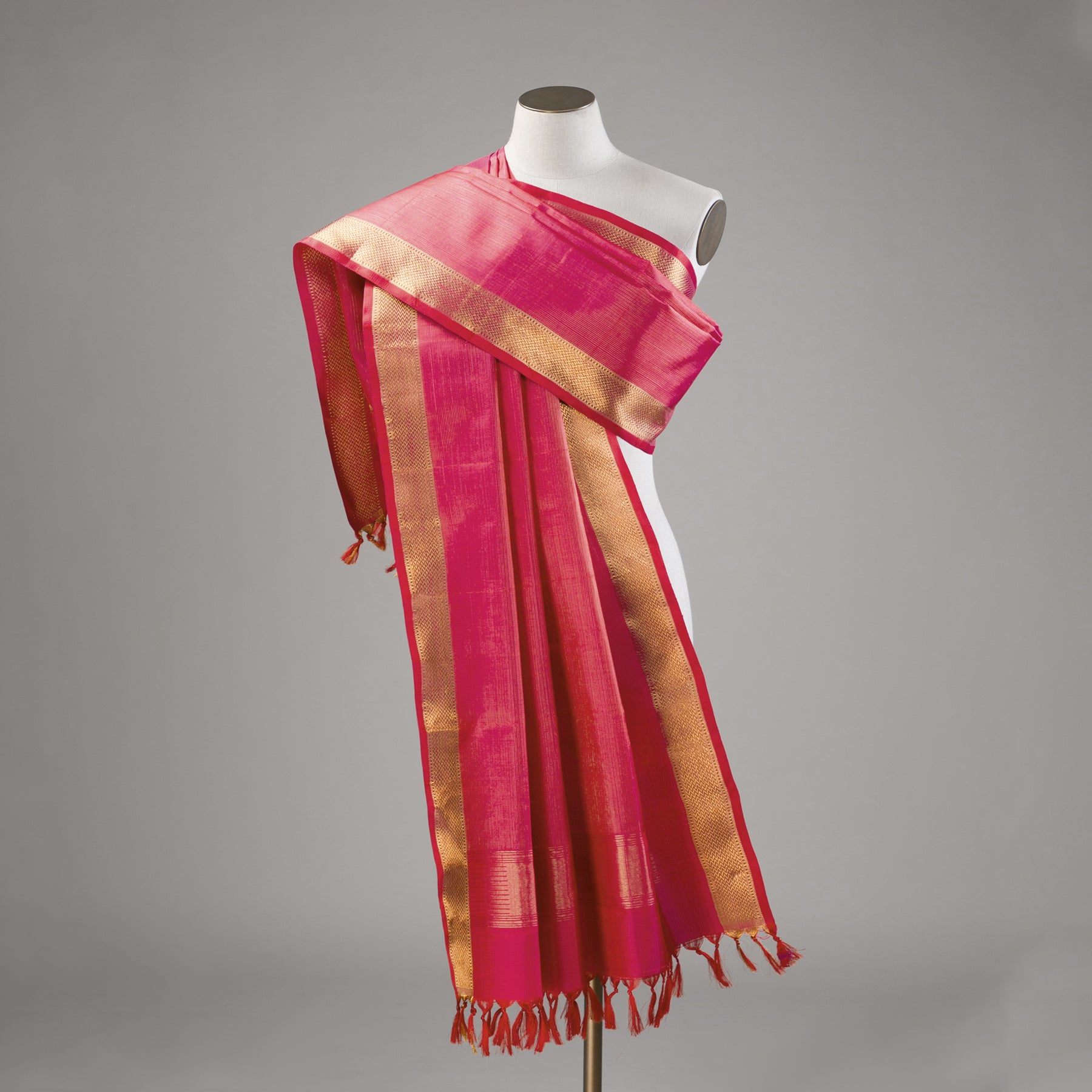 Kanakavalli Kanjivaram Silk Dupatta 23-611-HD001-14261 - Drape View