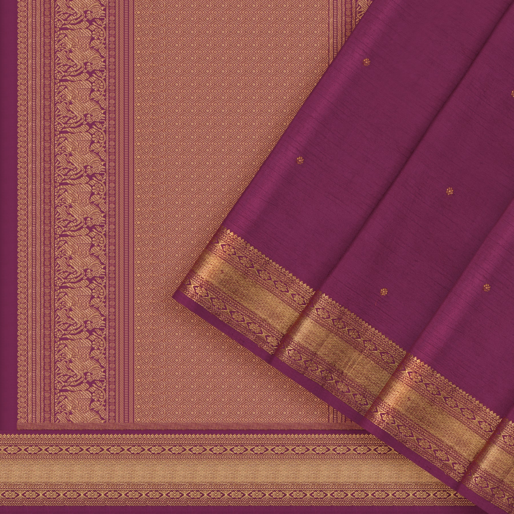 Kanakavalli Kanjivaram Silk Sari 23-611-HS001-01532 - Cover View