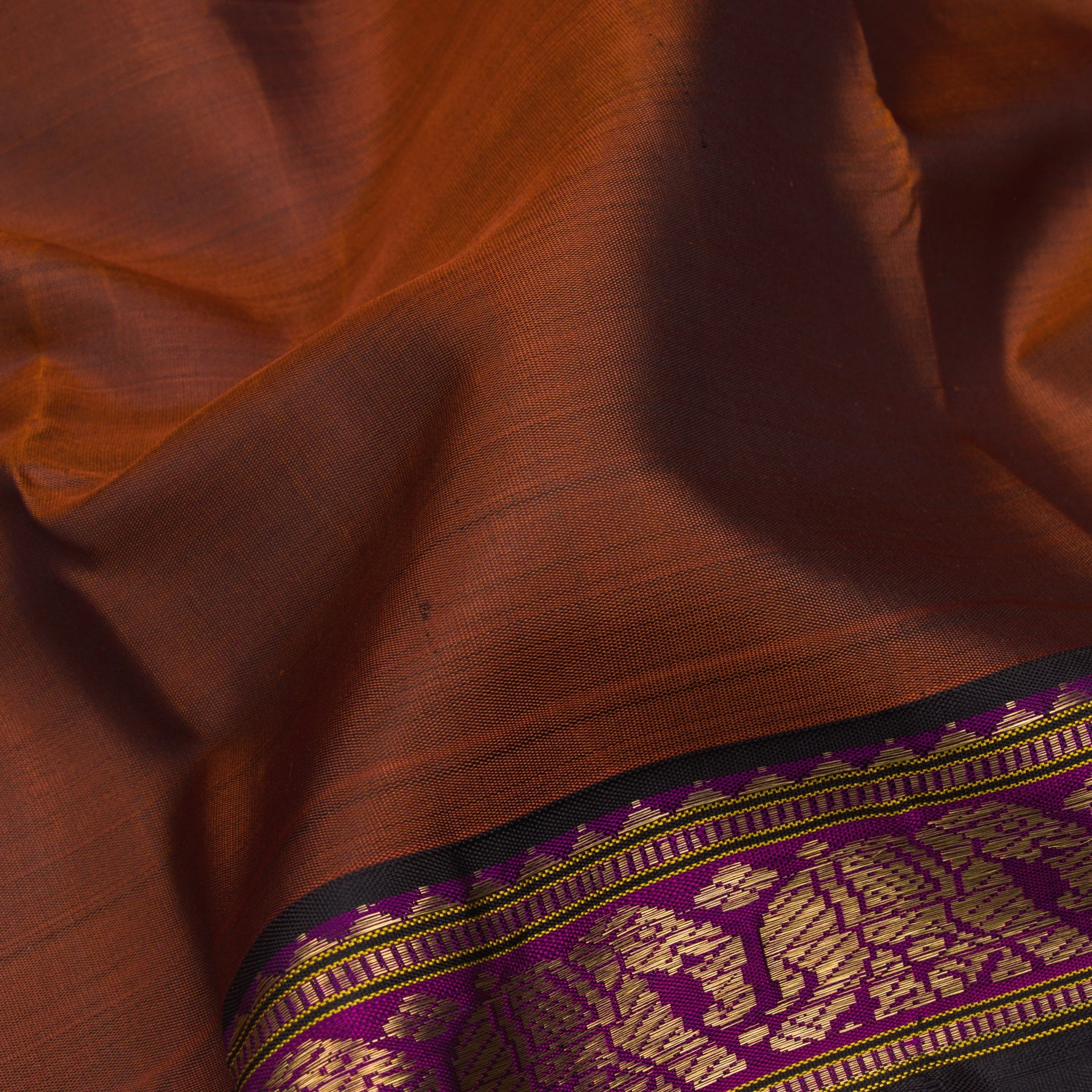 Kanakavalli Kanjivaram Silk Sari 23-611-HS001-03276 - Fabric View