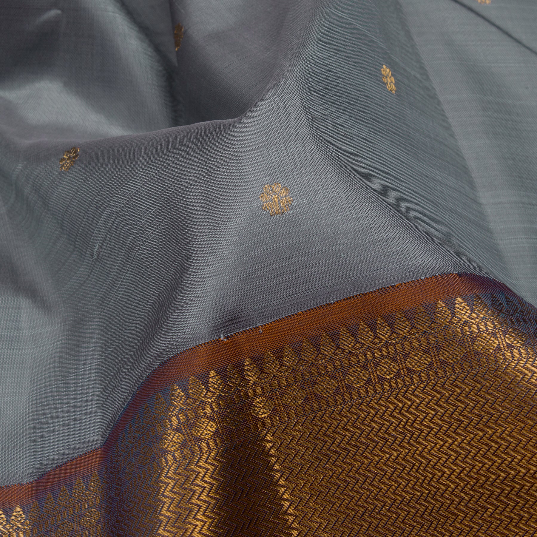 Kanakavalli Kanjivaram Silk Sari 23-611-HS001-11025 - Fabric View