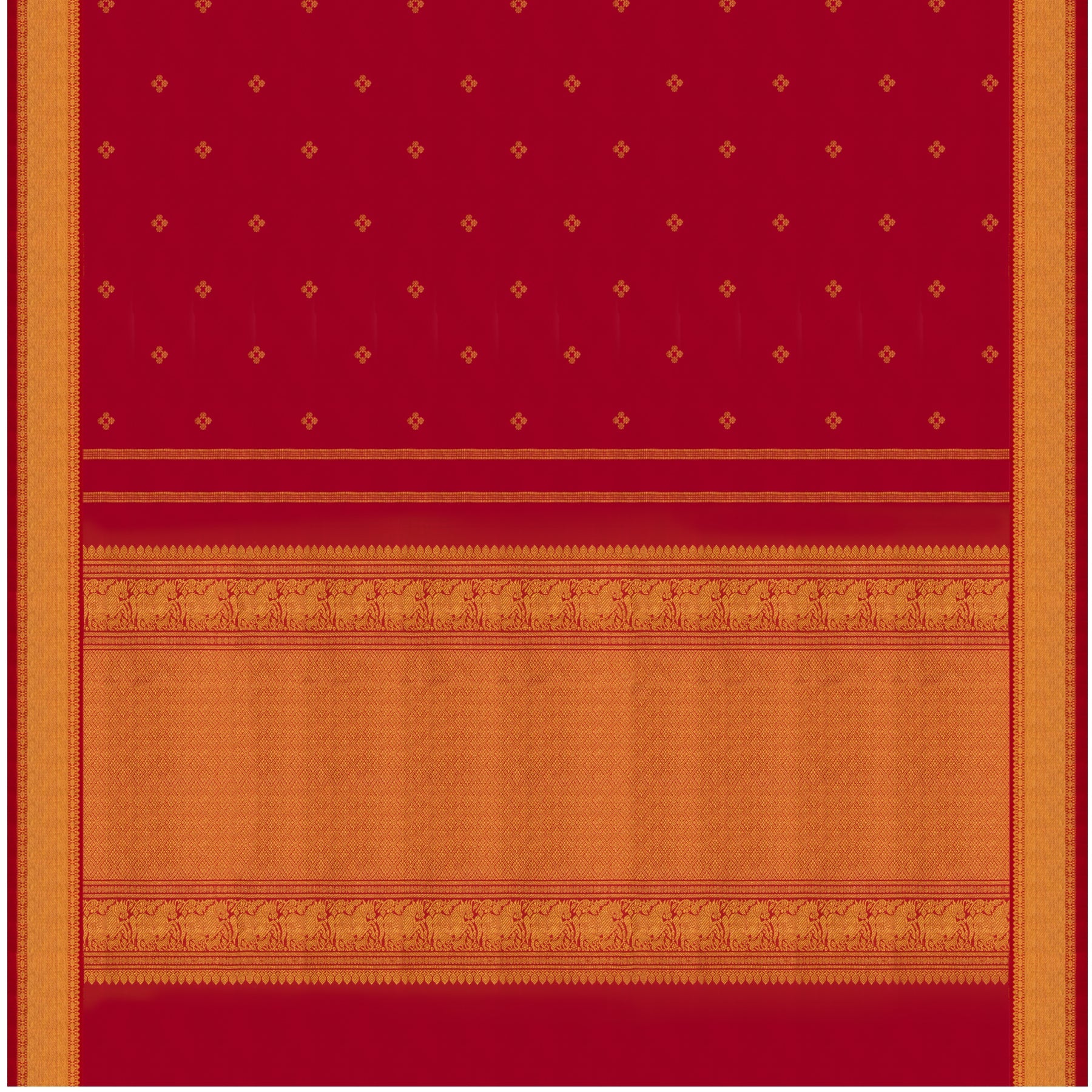 Kanakavalli Kanjivaram Silk Sari 23-611-HS001-11909 - Full View