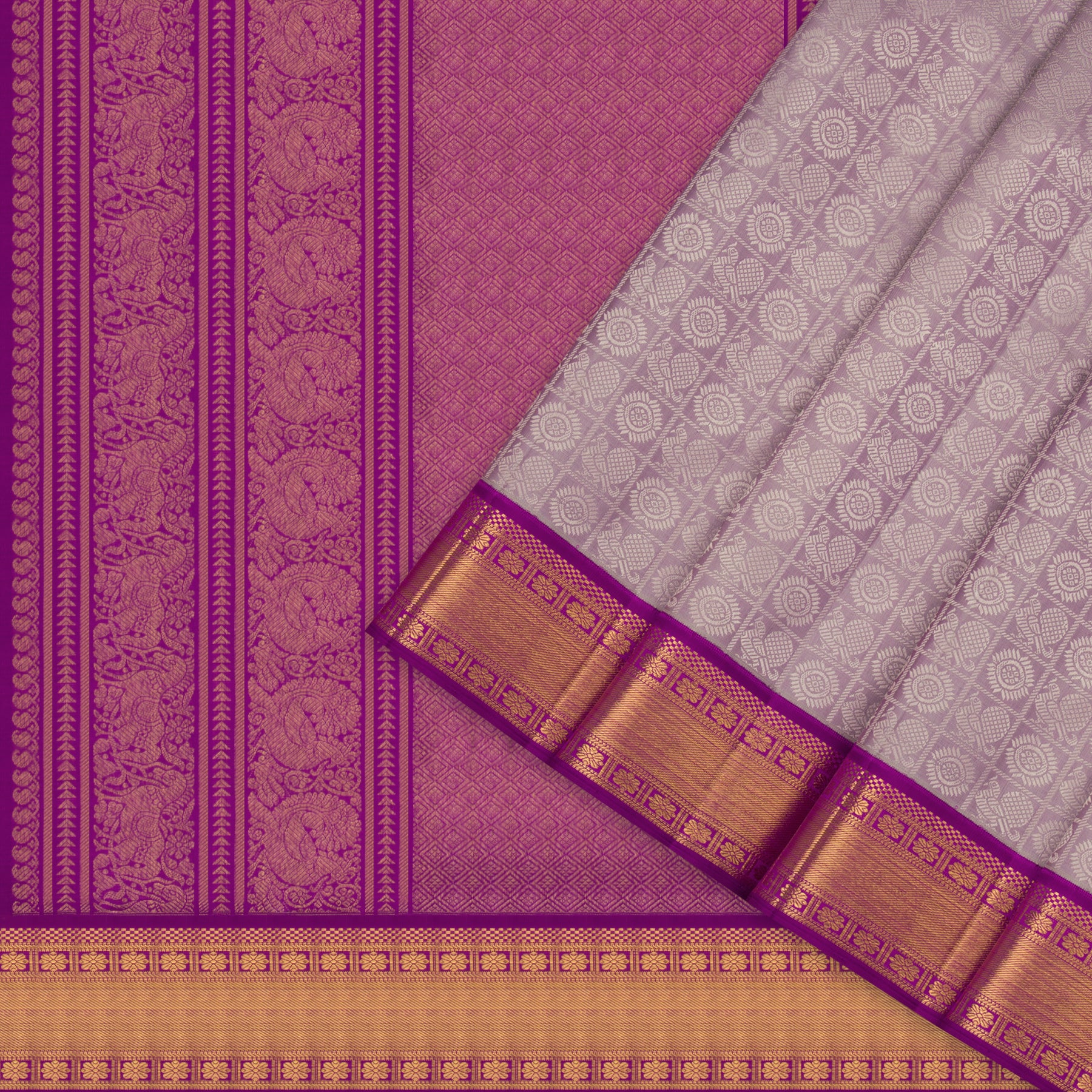 Kanakavalli Kanjivaram Silk Sari 23-611-HS001-12920 - Cover View