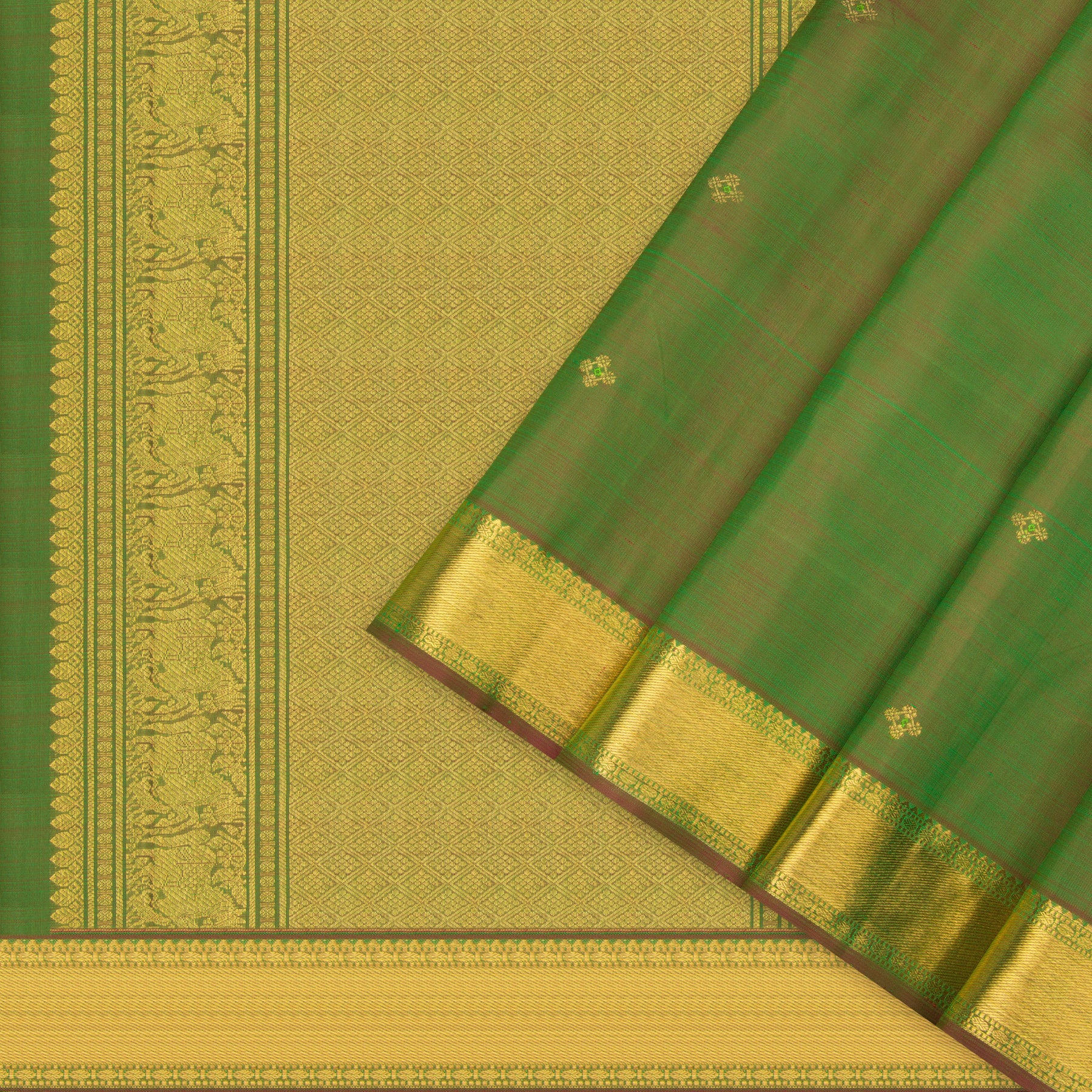 Kanakavalli Kanjivaram Silk Sari 23-611-HS001-12924 - Cover View