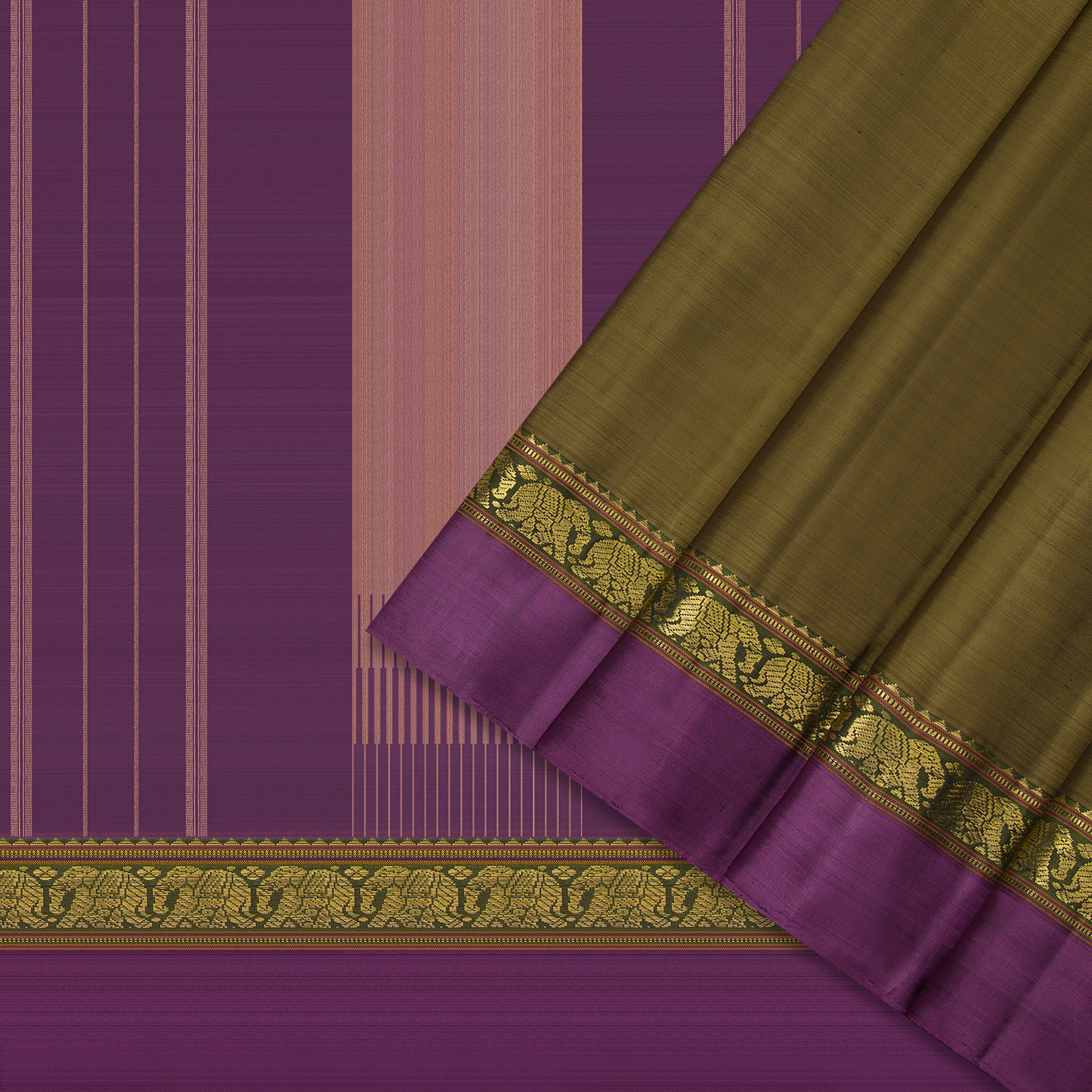 Kanakavalli Kanjivaram Silk Sari 23-611-HS001-12939 - Cover View