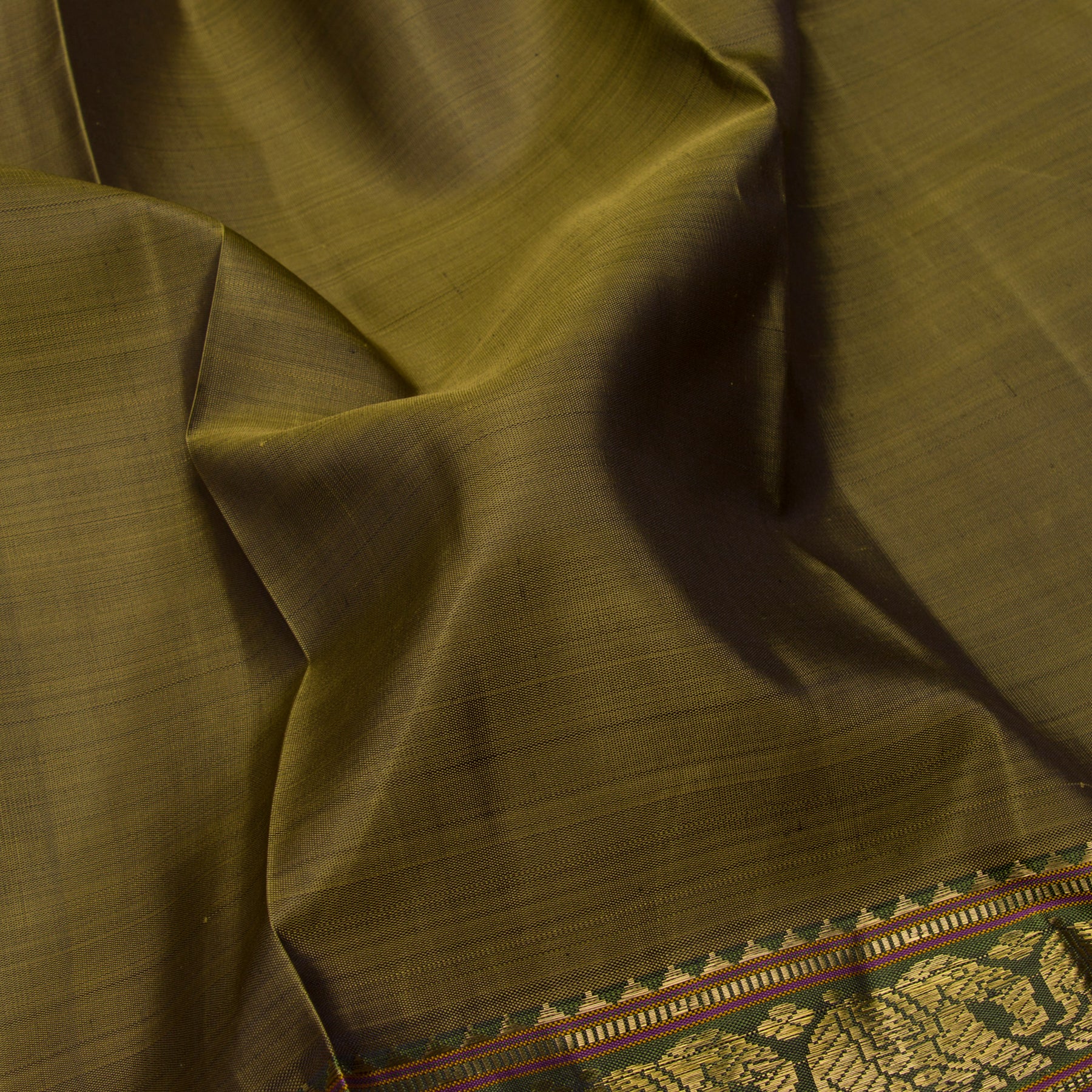 Kanakavalli Kanjivaram Silk Sari 23-611-HS001-12939 - Fabric View